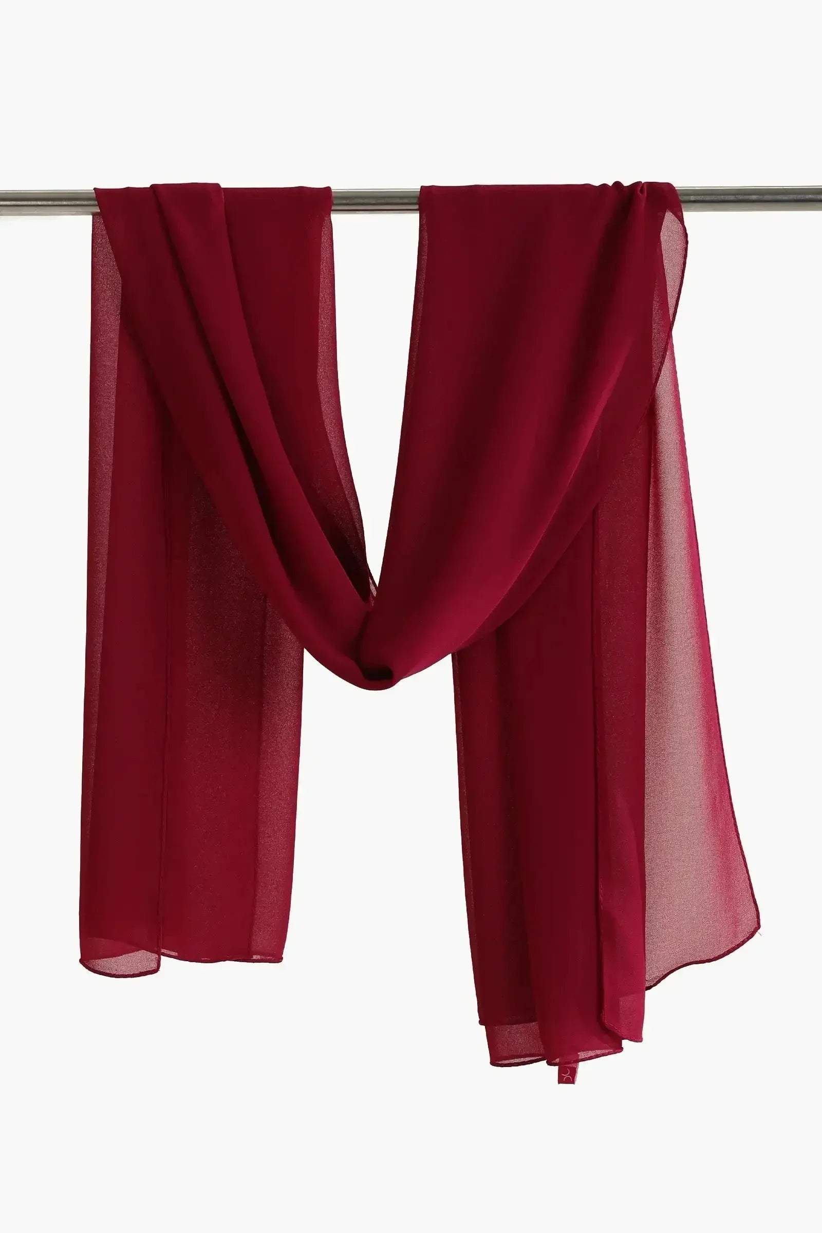 Carina - Solid Pattern Chiffon Scarf 11