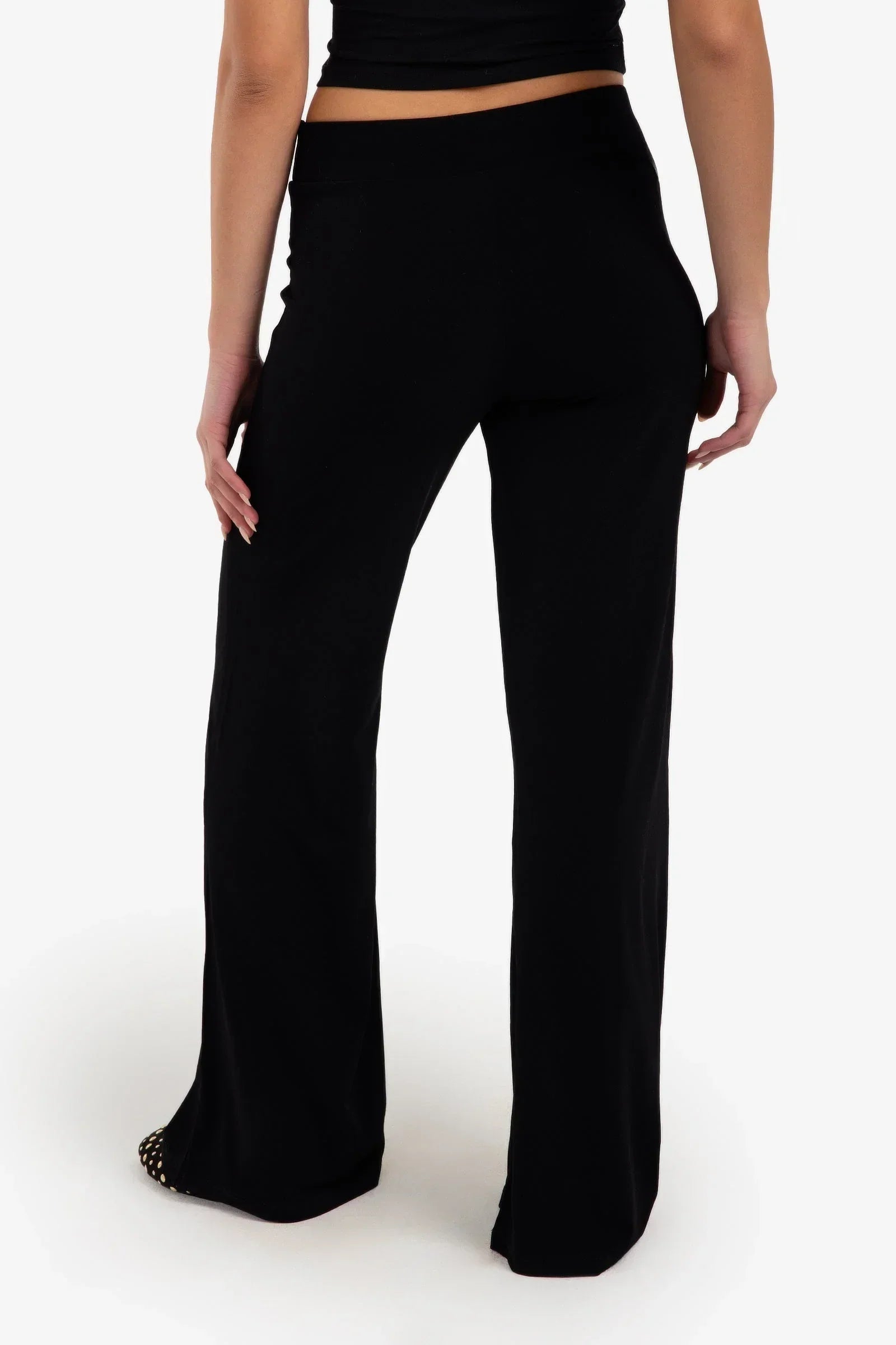 Clue - Elastic Waist Wide Leg Pants 3