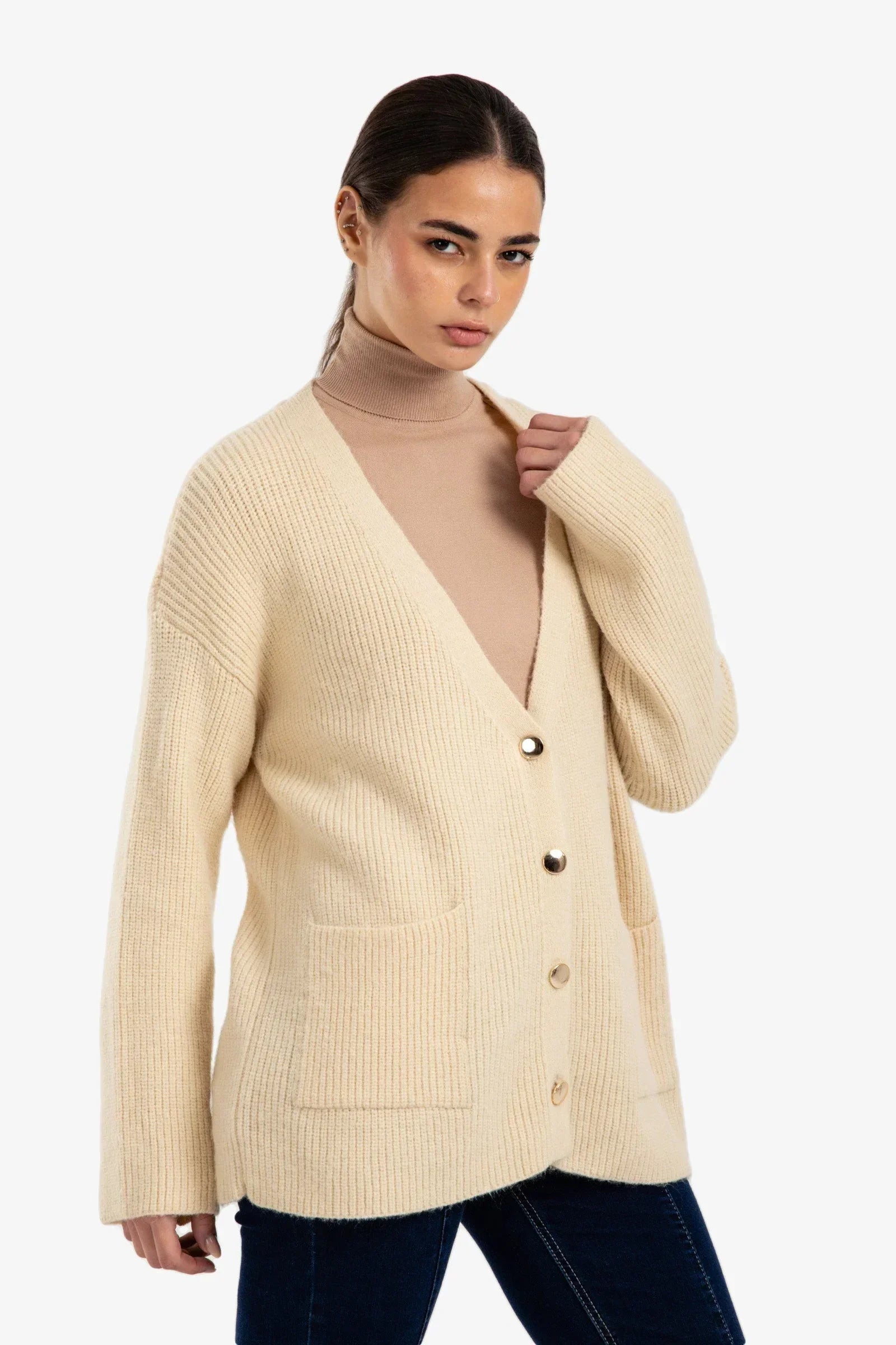 Clue - Button-Down Relaxed Cardigan 3