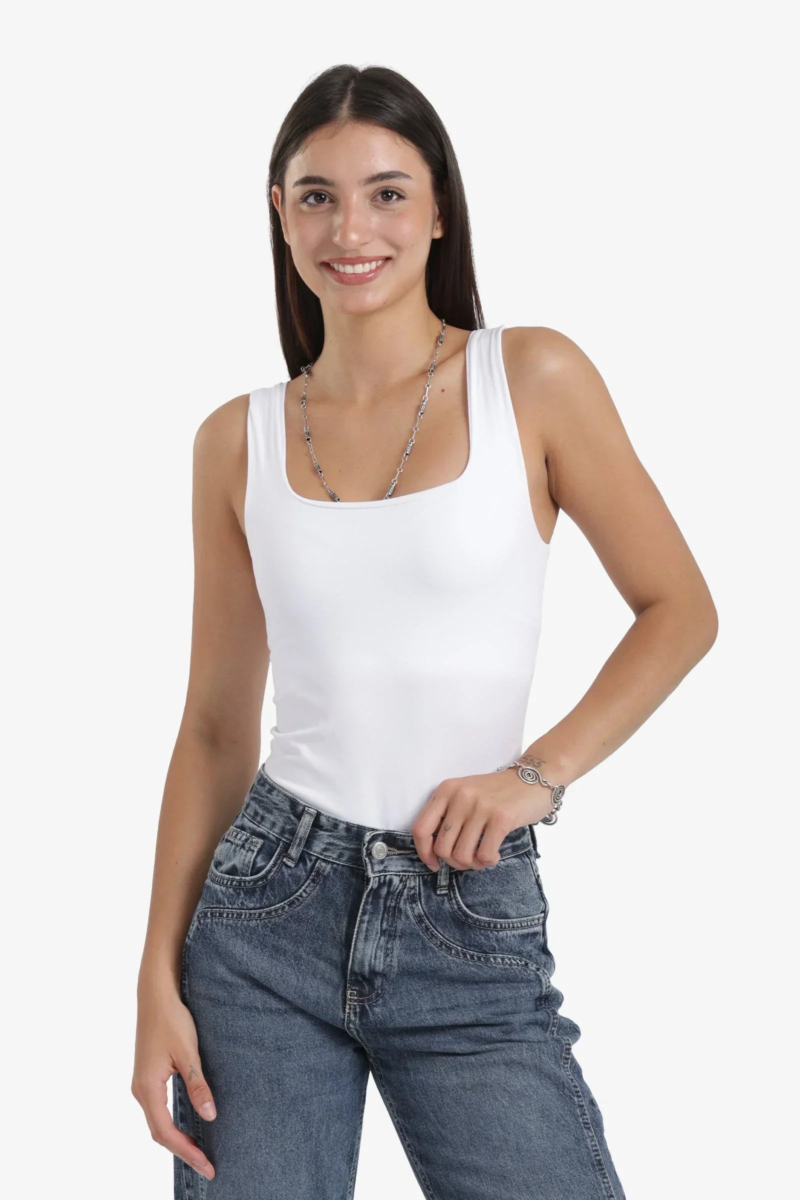 Clue - Microfiber Square Neck Bodysuit 7