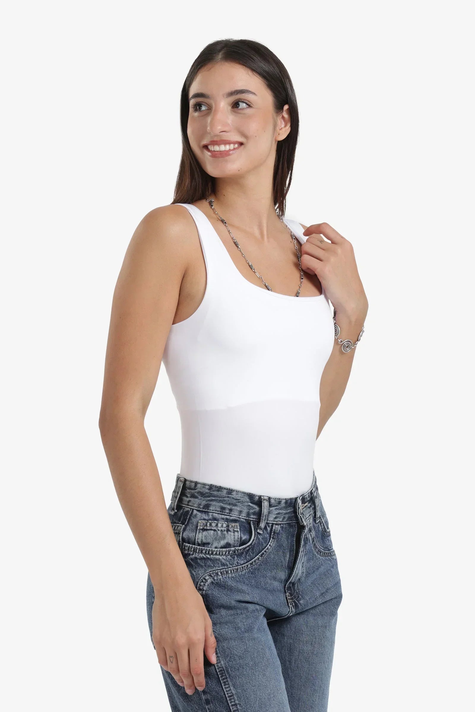 Clue - Microfiber Square Neck Bodysuit 8