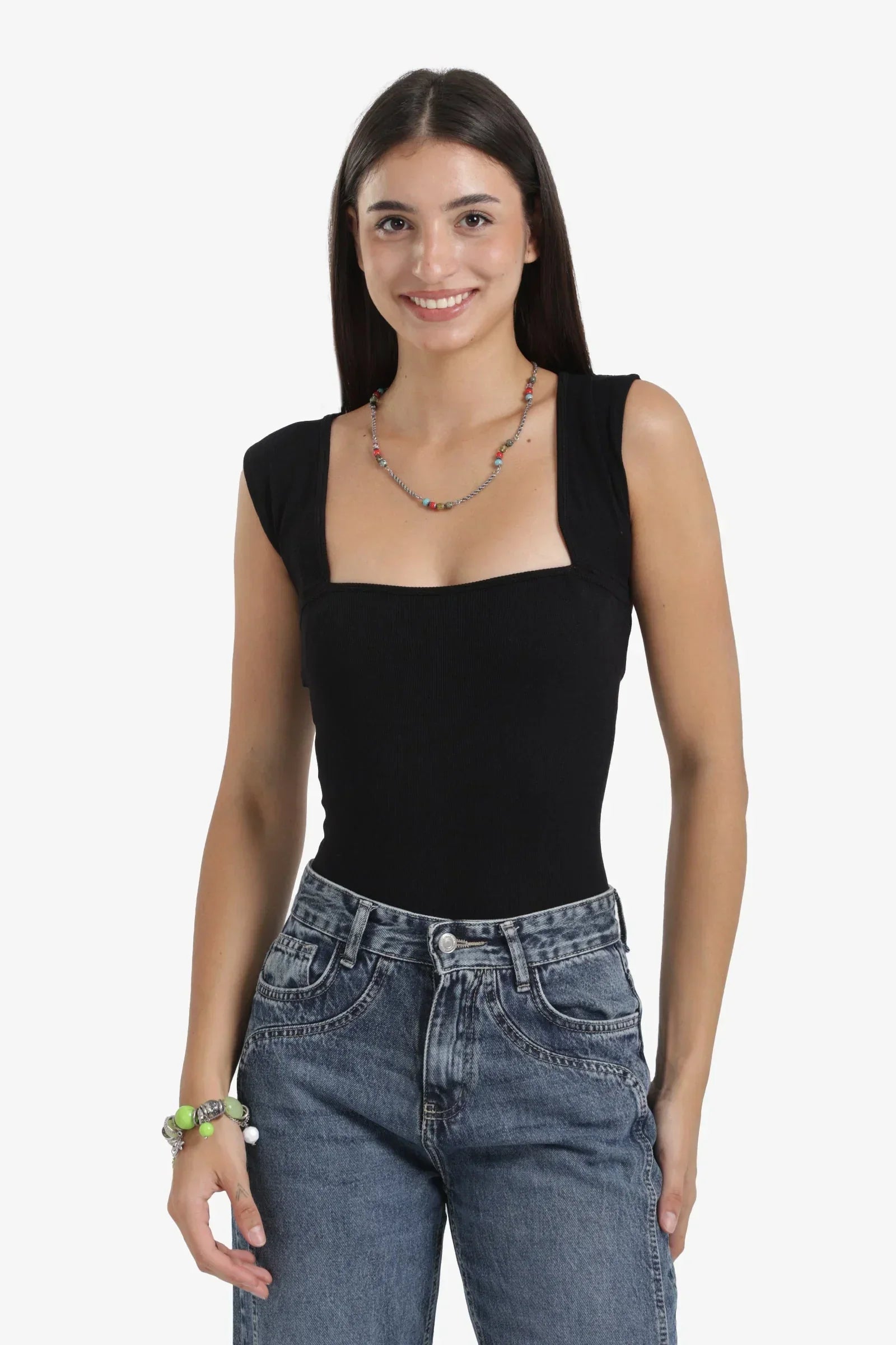 Clue - Cut-Out Microfiber Bodysuit 2