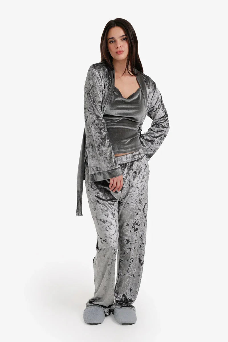 Carina - Velvet 3-Pieces Pyjama Set 2