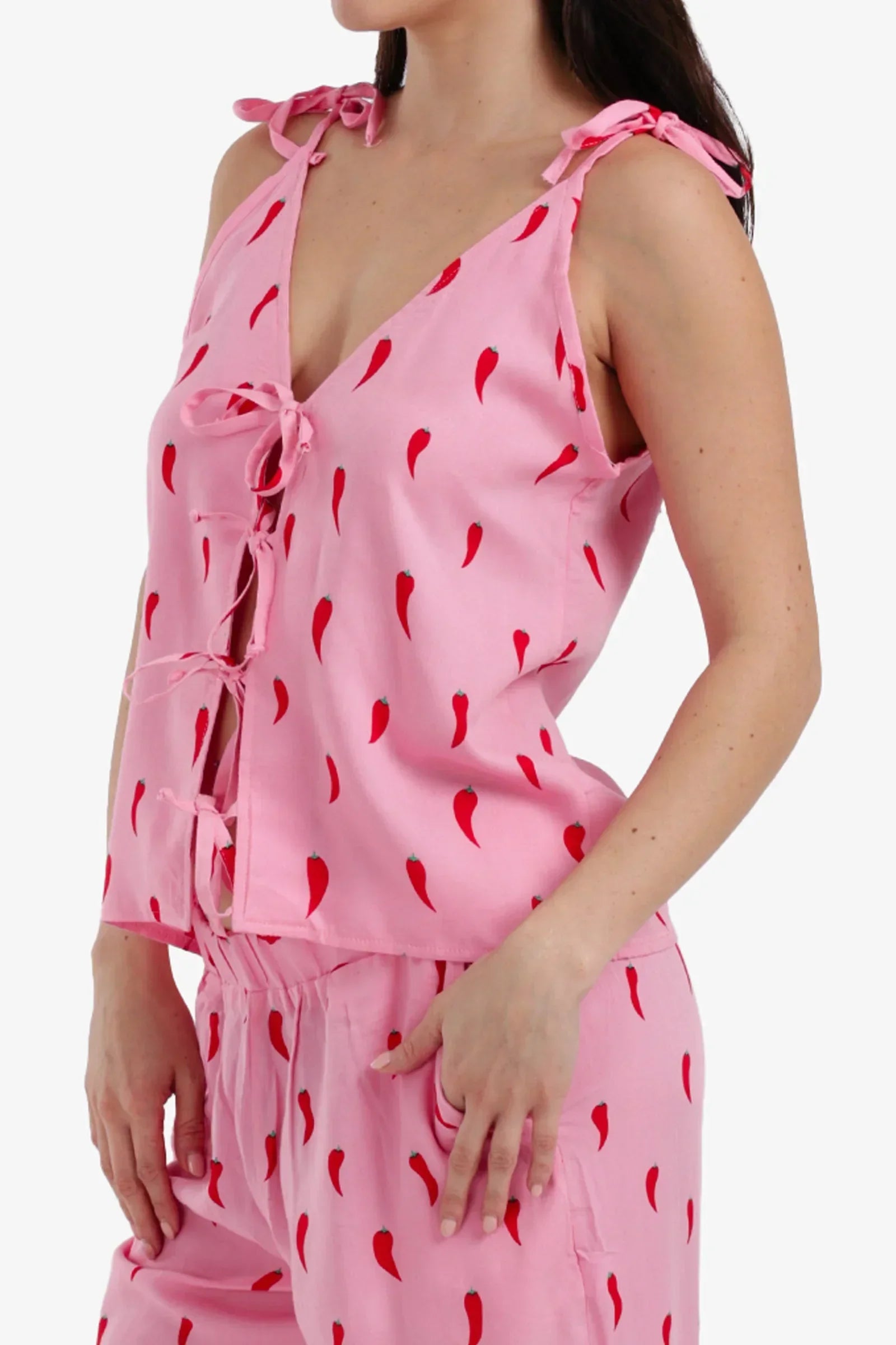 Carina - Red Chili Peppers Printed Set 4