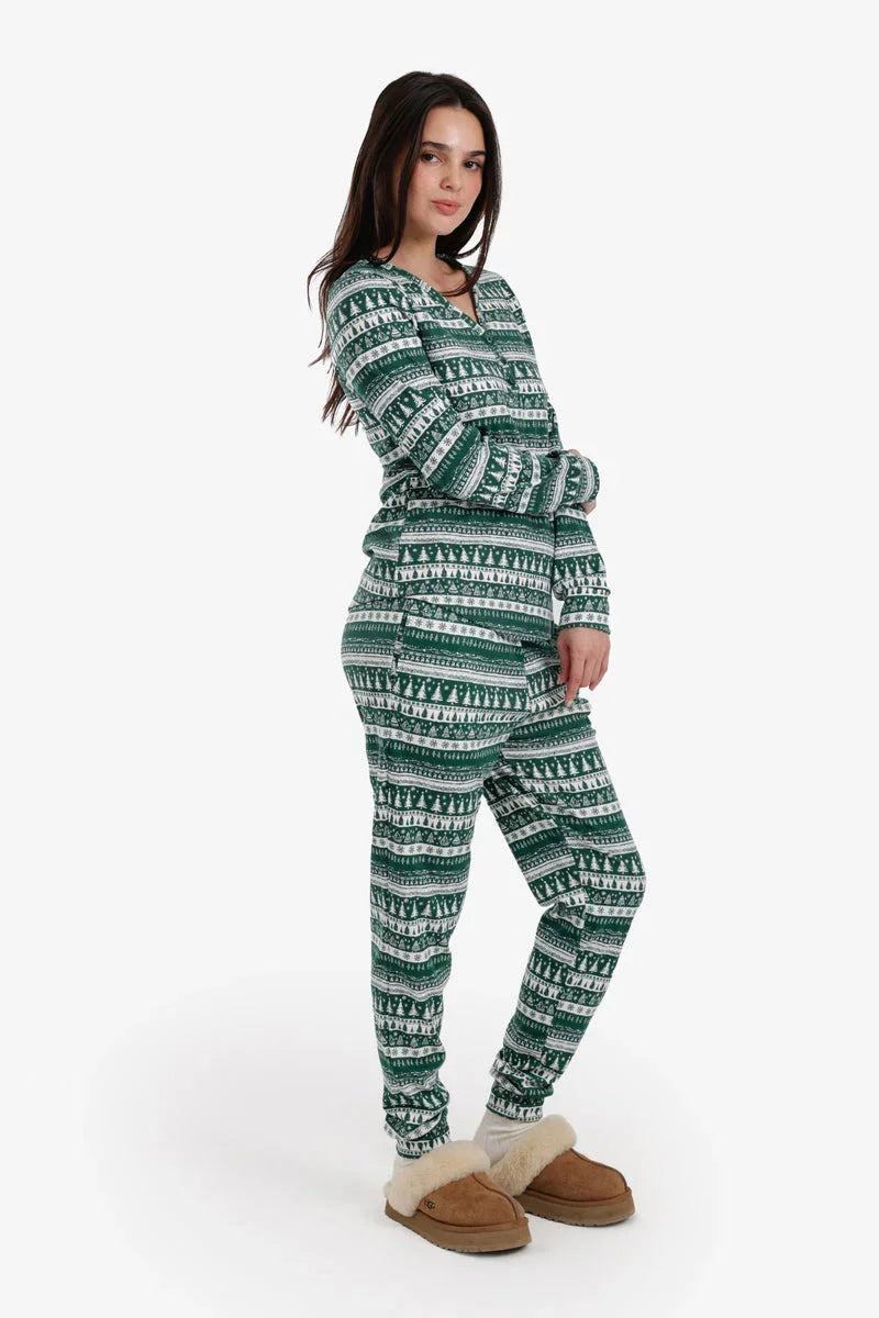 Carina - Henley Neck Pyjama Set 3