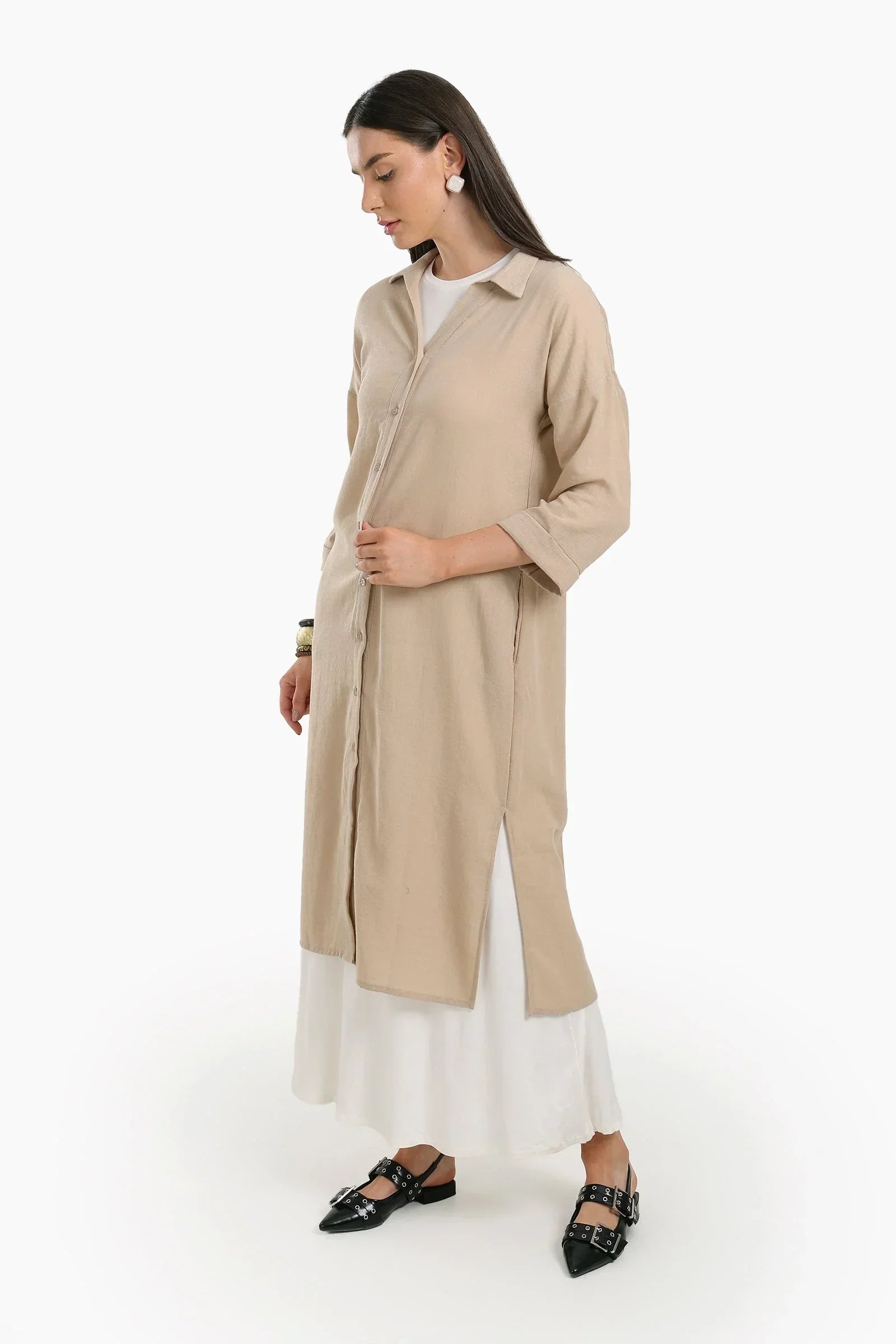 Clue - Plain Lounge Shirt Dress 6