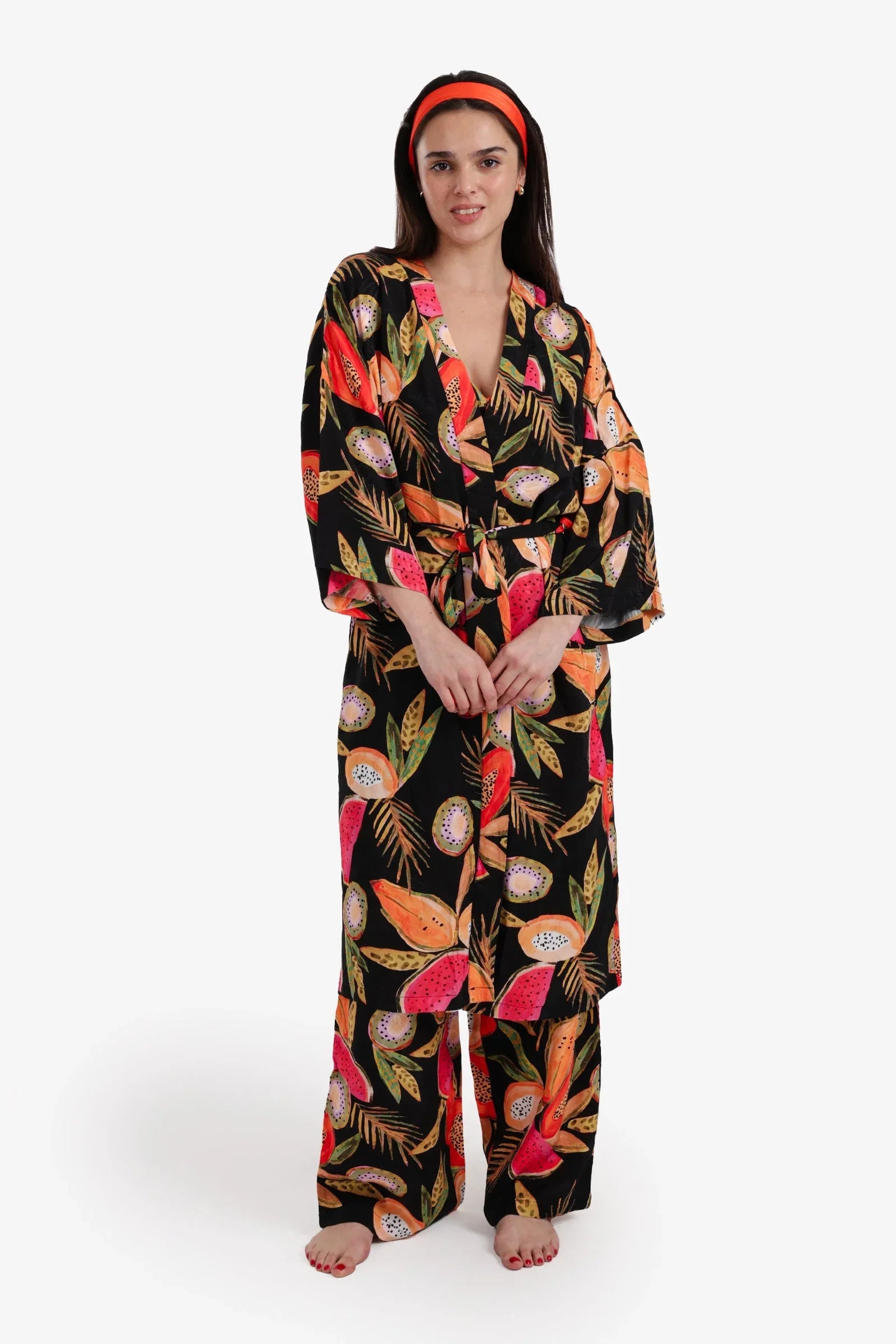 Carina - Tropical Print Pyjama Set 1