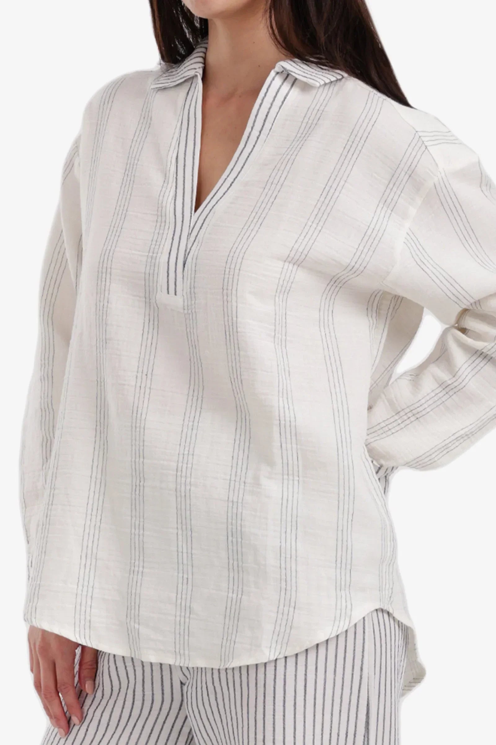 Carina - Relaxed Collared Pyjama Set 4