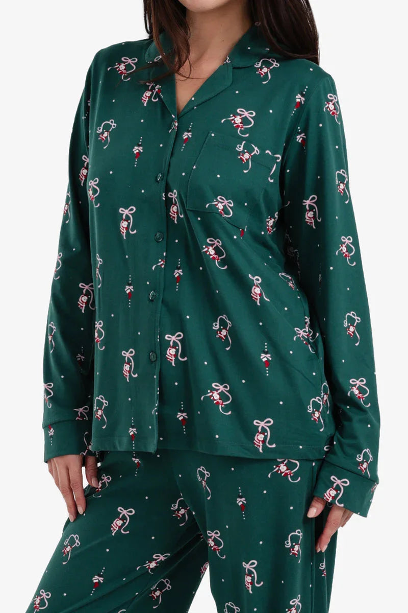 Carina - Classic Button-Down Pyjama Set 5