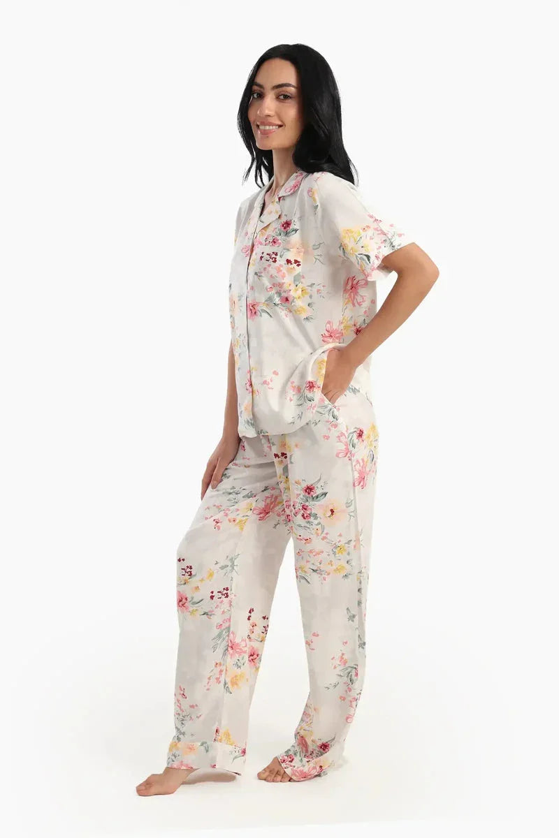 Carina - Short Sleeves Floral Pyjama Set 5