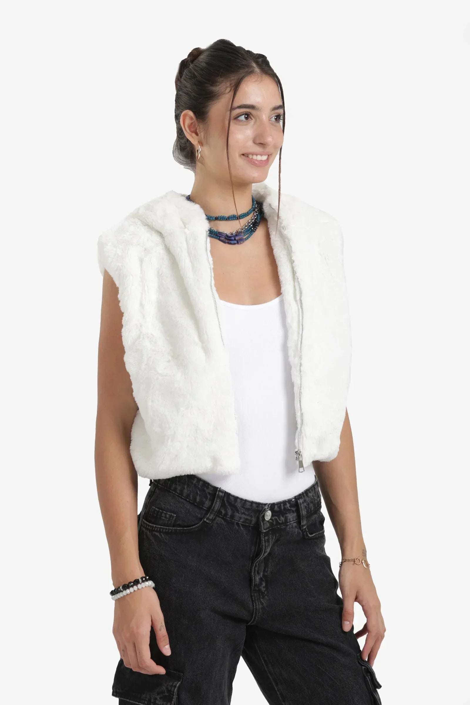 Clue - Cropped Hooded Vest 3