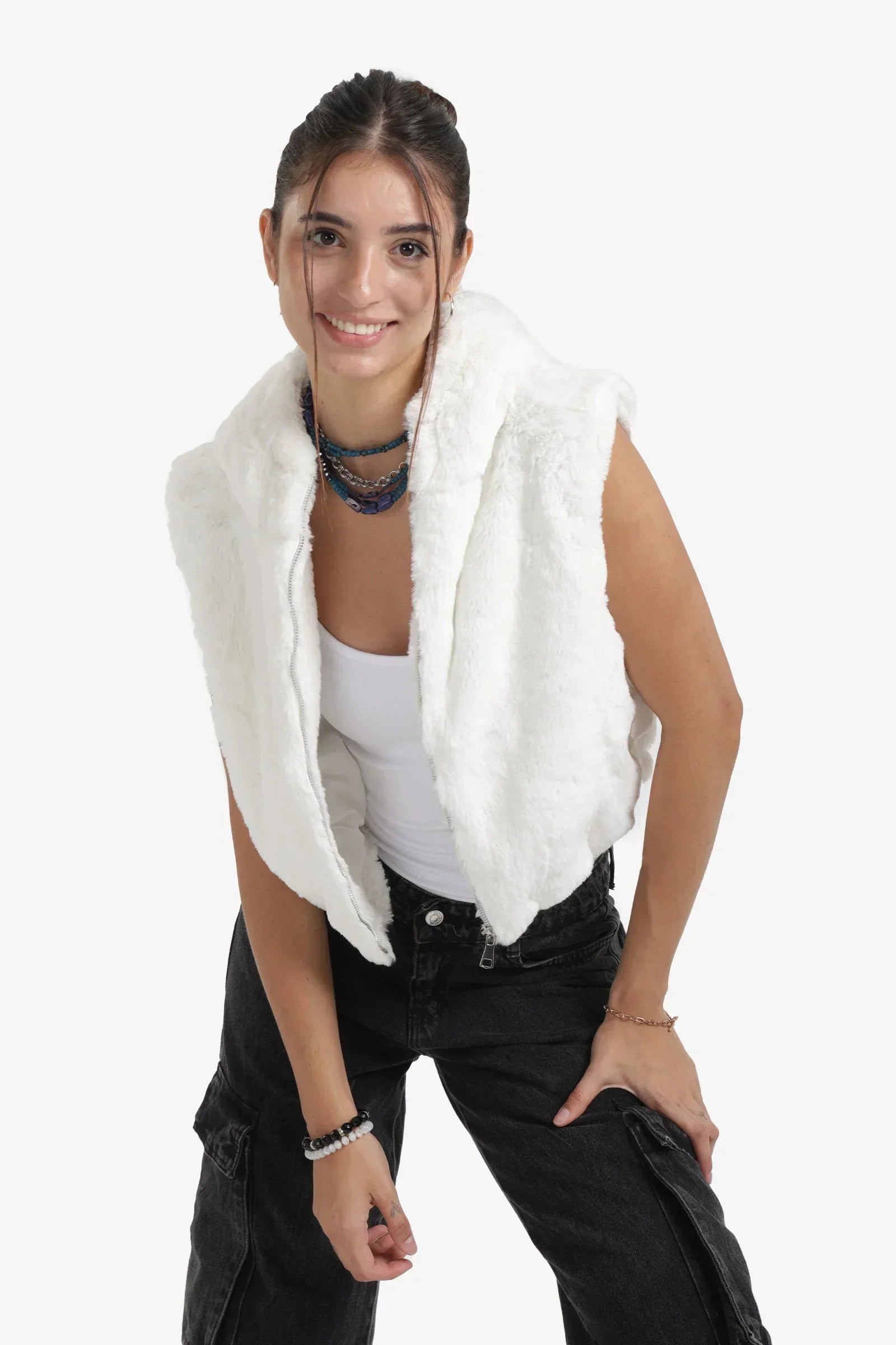 Clue - Cropped Hooded Vest 2
