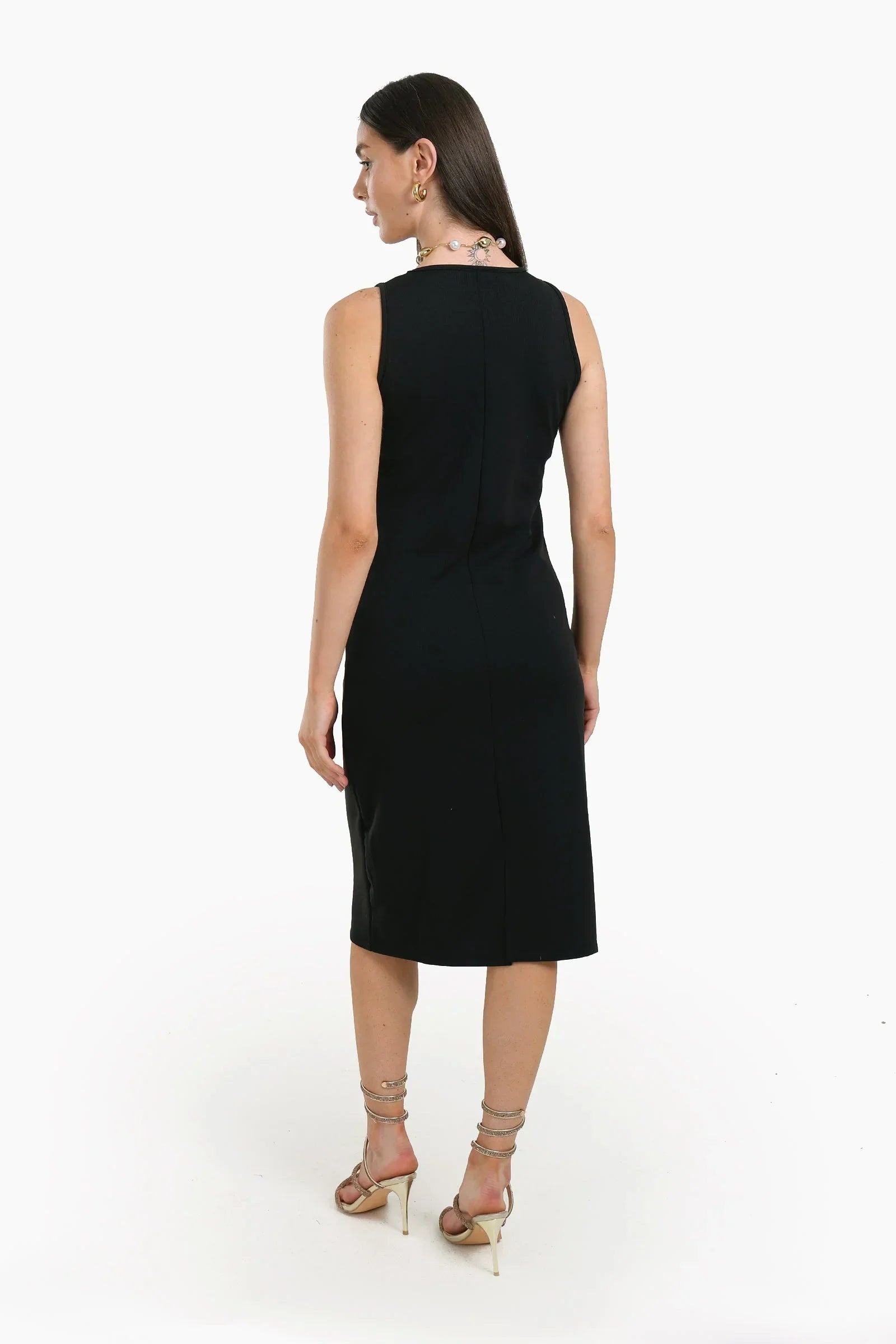 Clue - Black Ribbed Dress 3