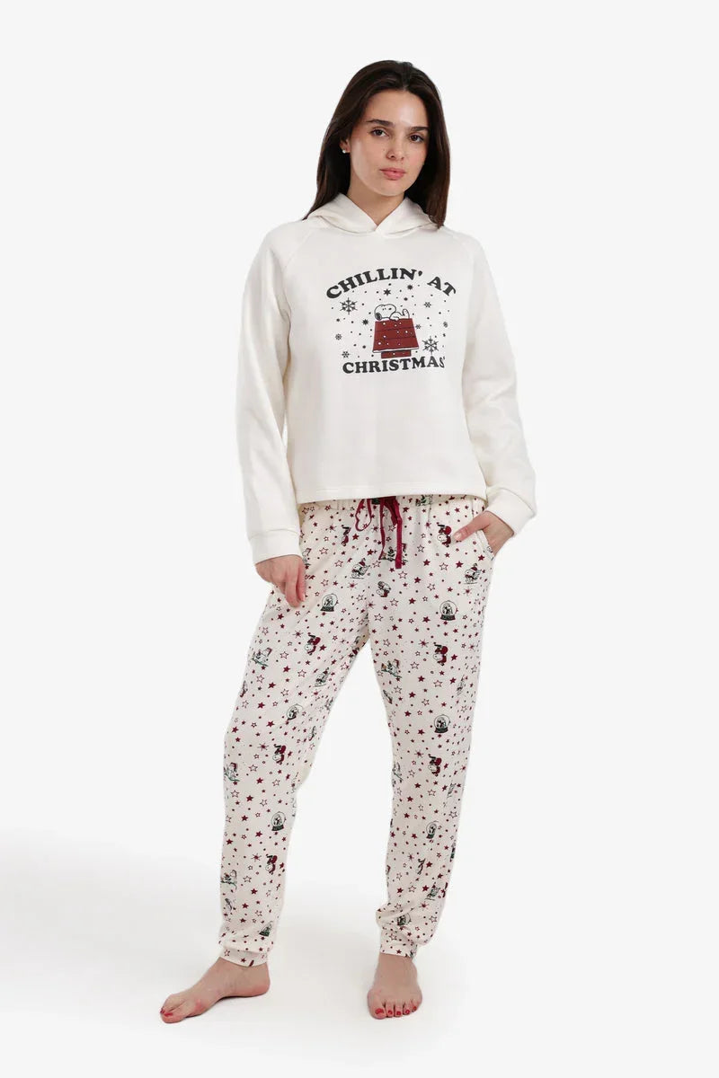 Long Sleeve Hooded Pyjama Set - Carina 1