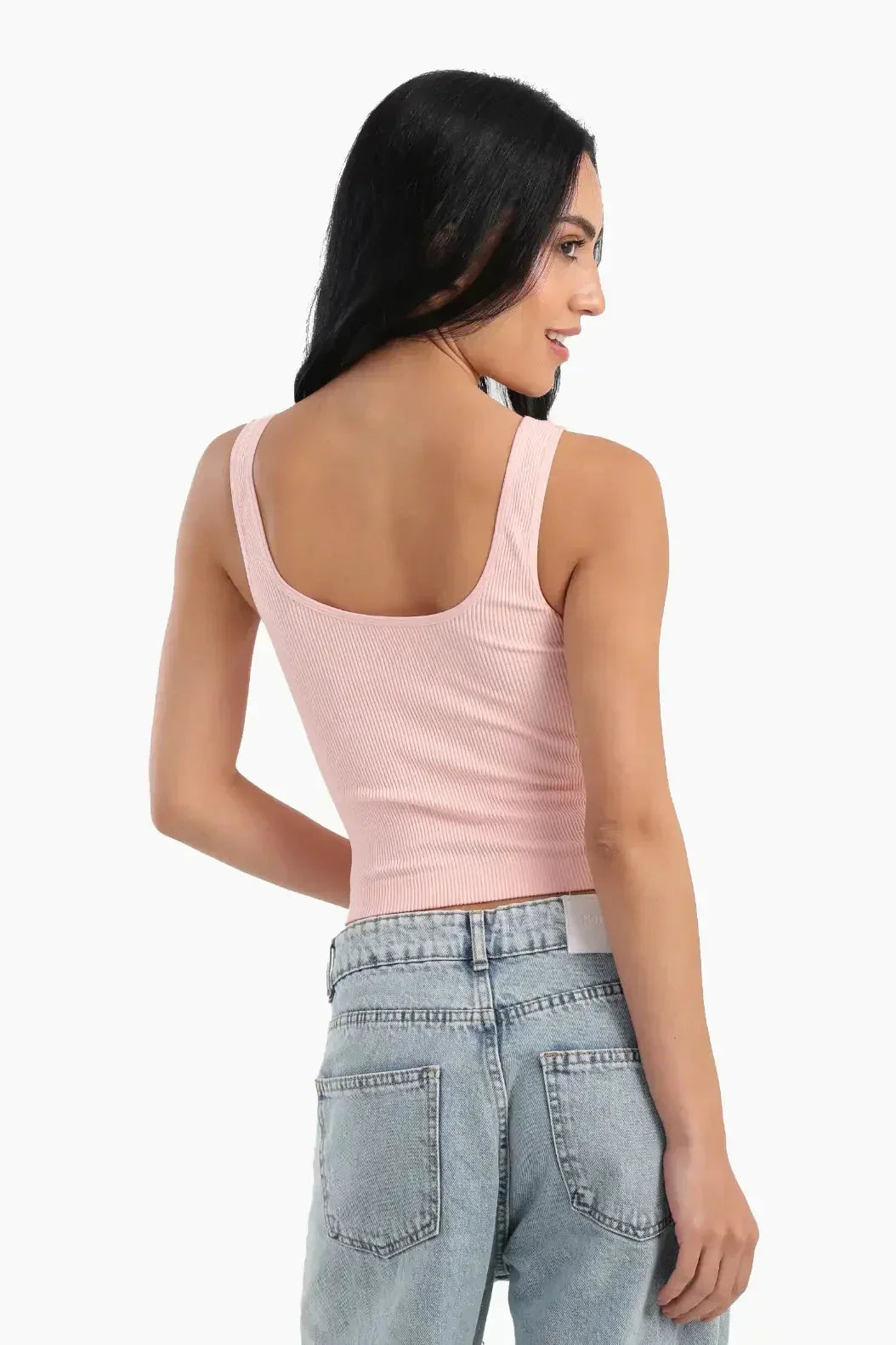 Carina - Slim Fit Ribbed Crop Top 1