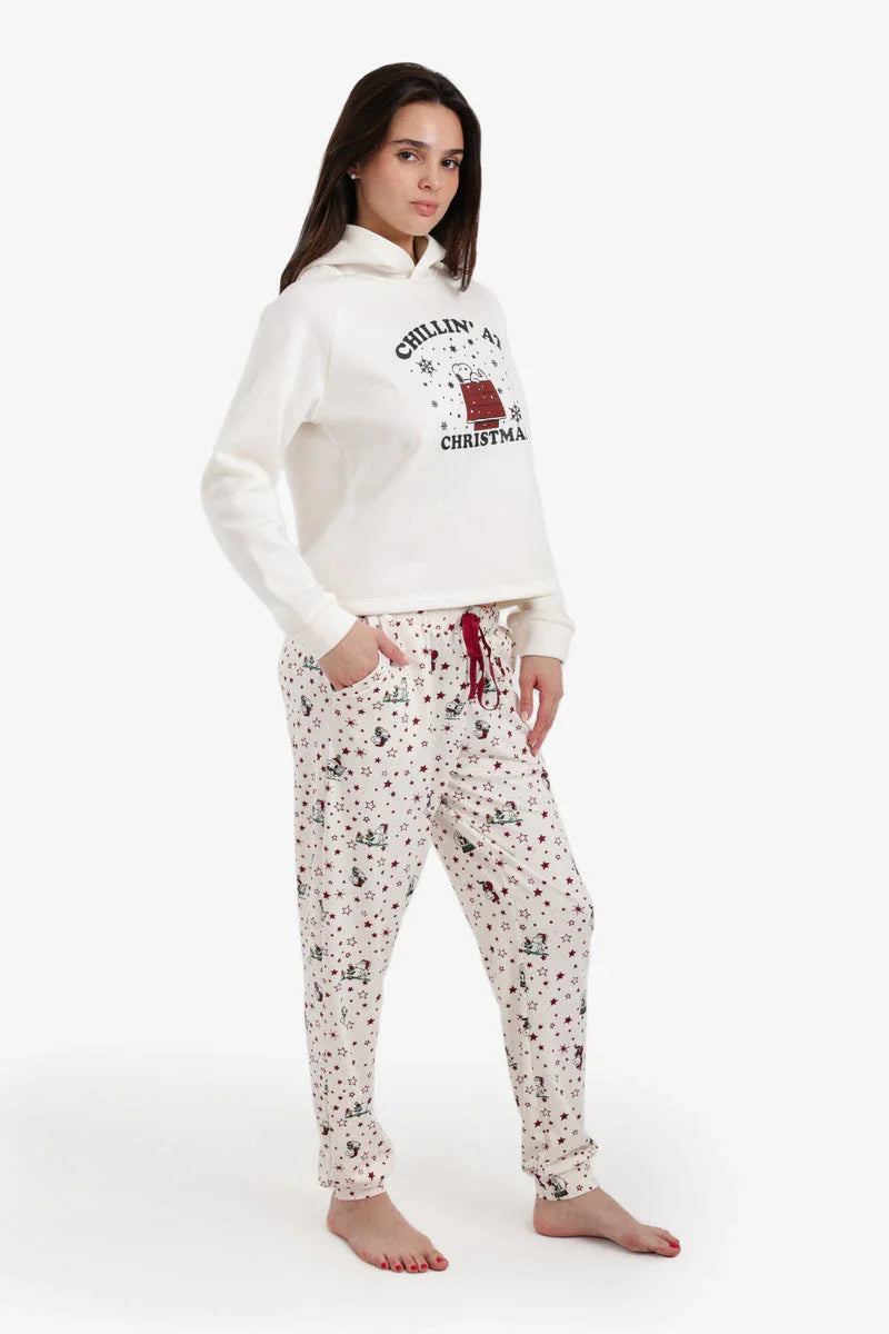 Carina - Long Sleeve Hooded Pyjama Set 3