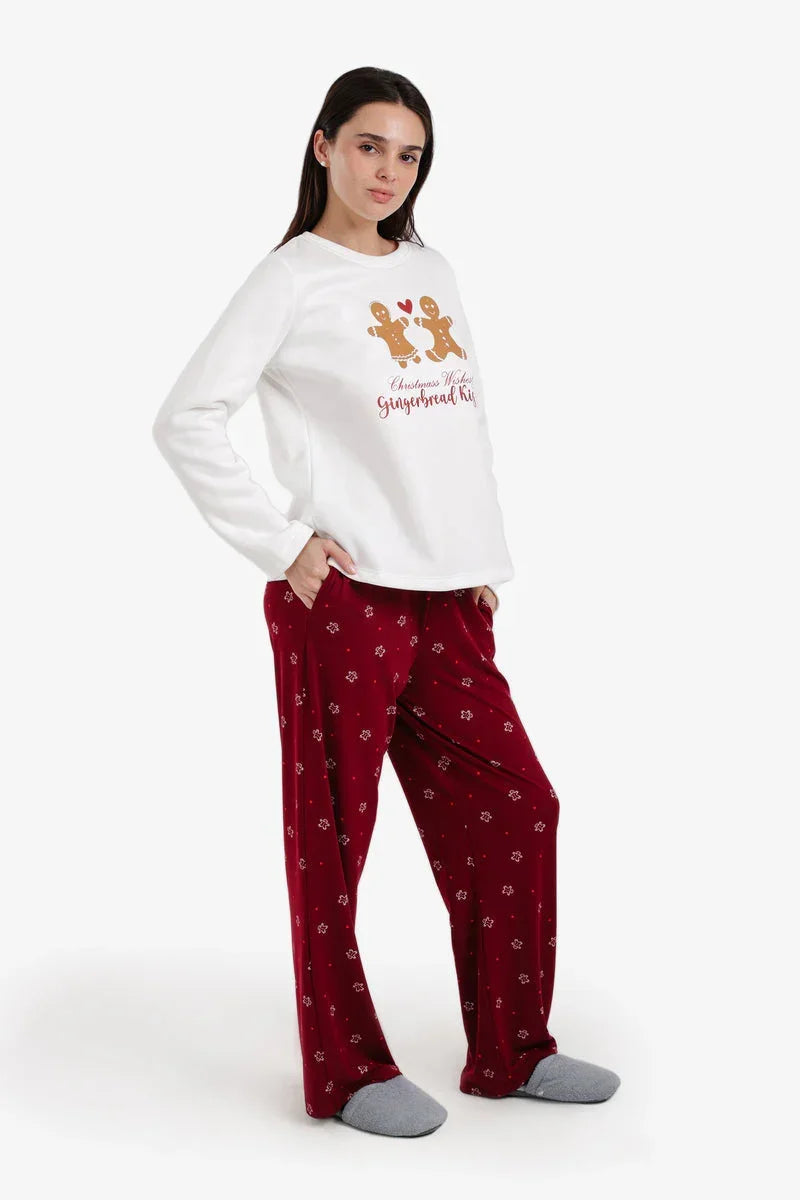 Carina - Gingerbread Print Pyjama Set 3
