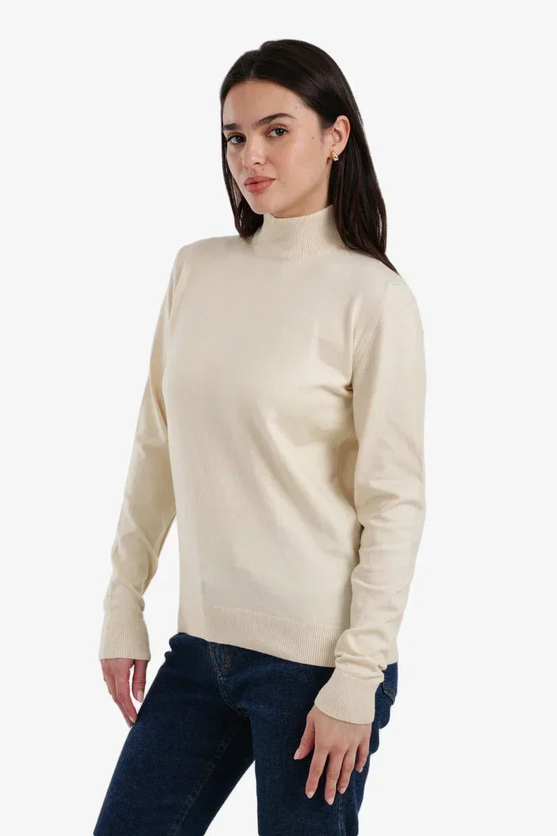 Carina - Slim Fit High Neck Pullover 6