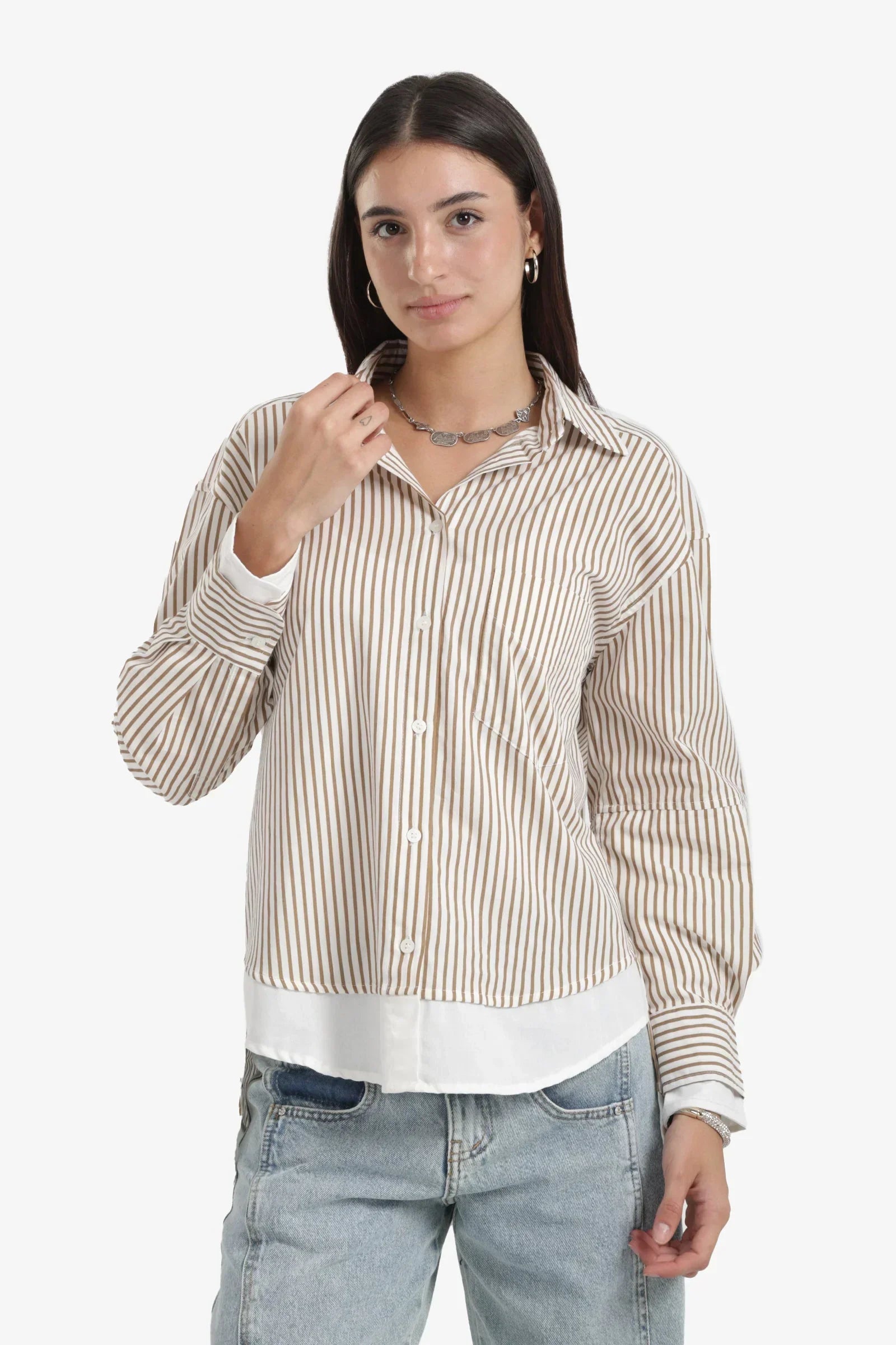 Clue - High-Low Relaxed Shirt 1