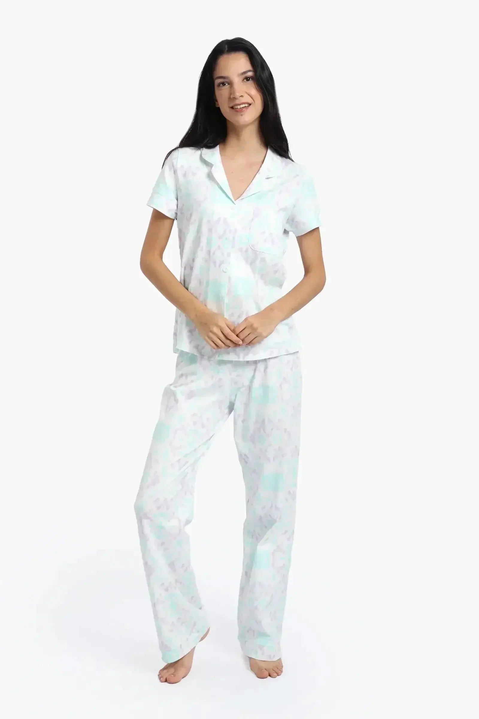 Carina - Cotton Printed Pyjama Set 1