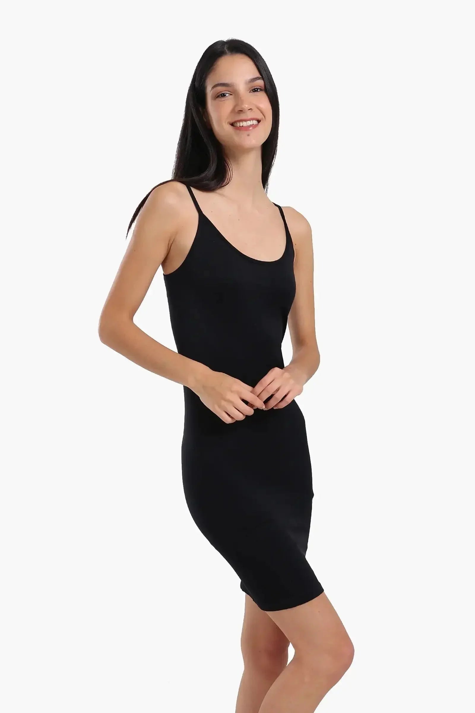 Carina - Round Neck Cami Short Dress 1