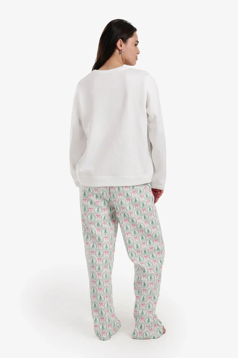 Crew Neck Christmas Pyjama Set - Carina 4