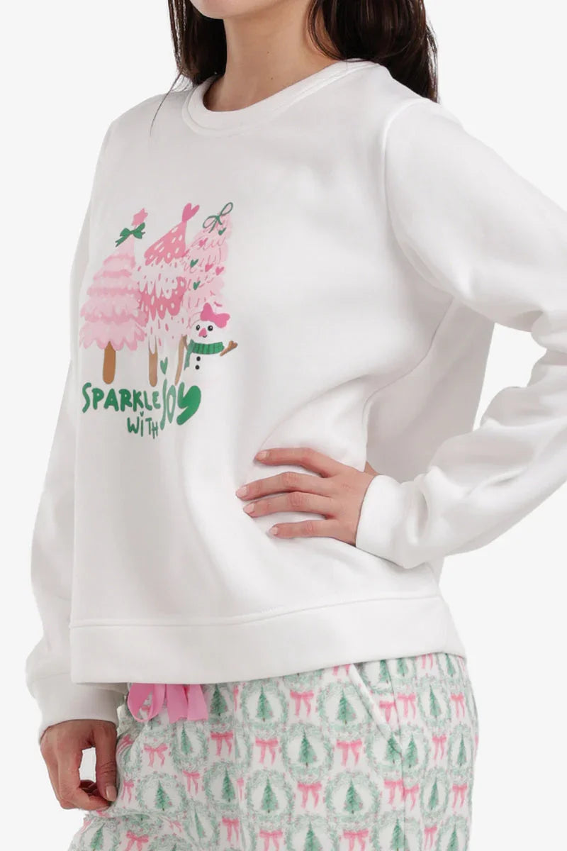 Carina - Crew Neck Christmas Pyjama Set 5