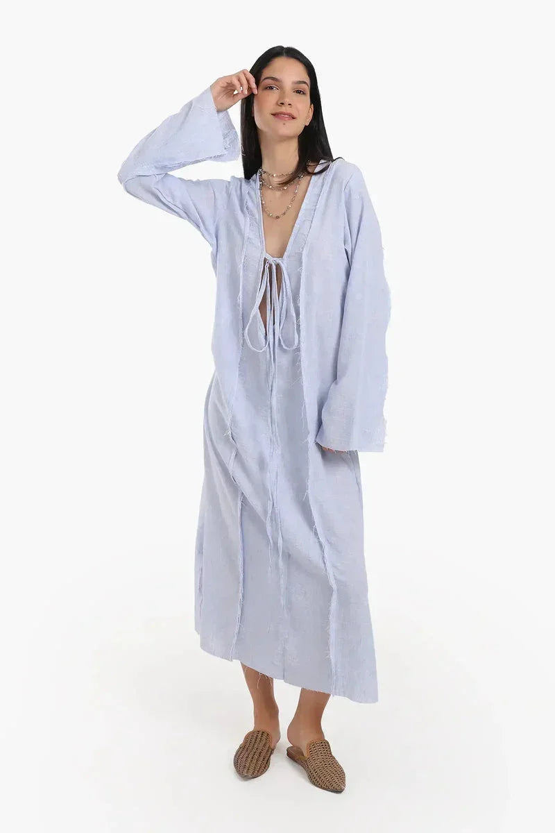 Carina - Plunge V-Neck Beach Dress 1