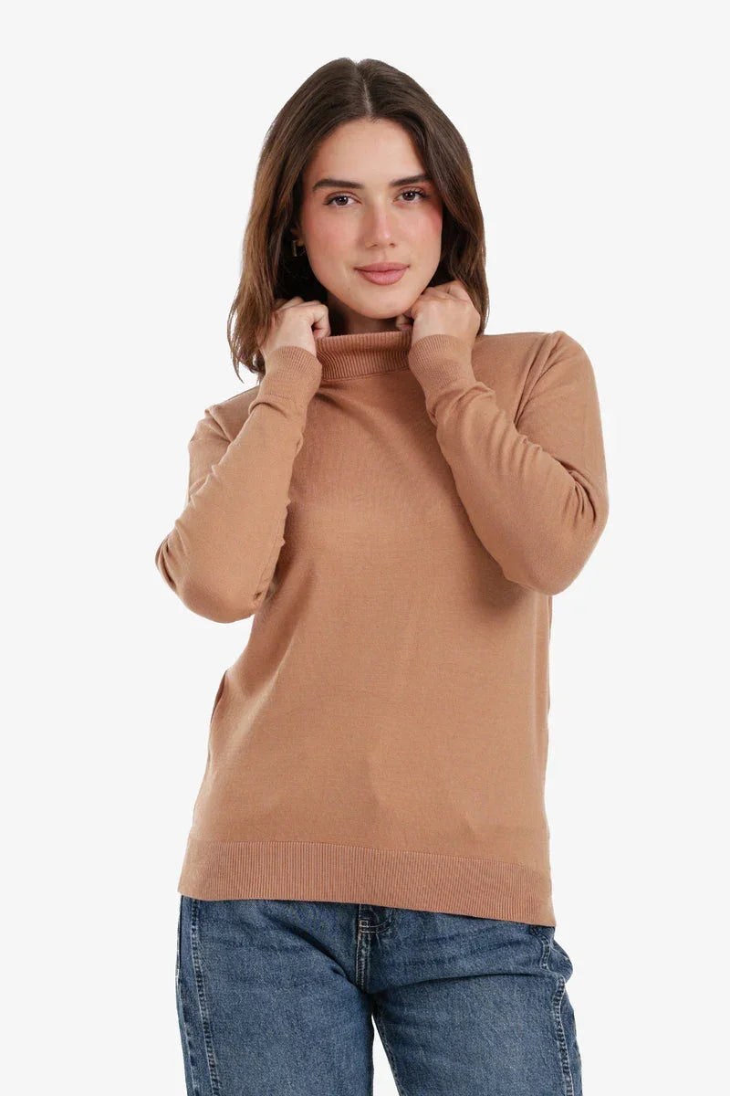 Carina - Slim Fit High Neck Pullover 2
