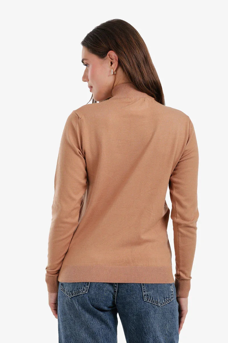 Carina - Slim Fit High Neck Pullover 16