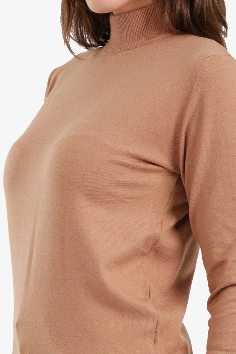 Carina - Slim Fit High Neck Pullover 18