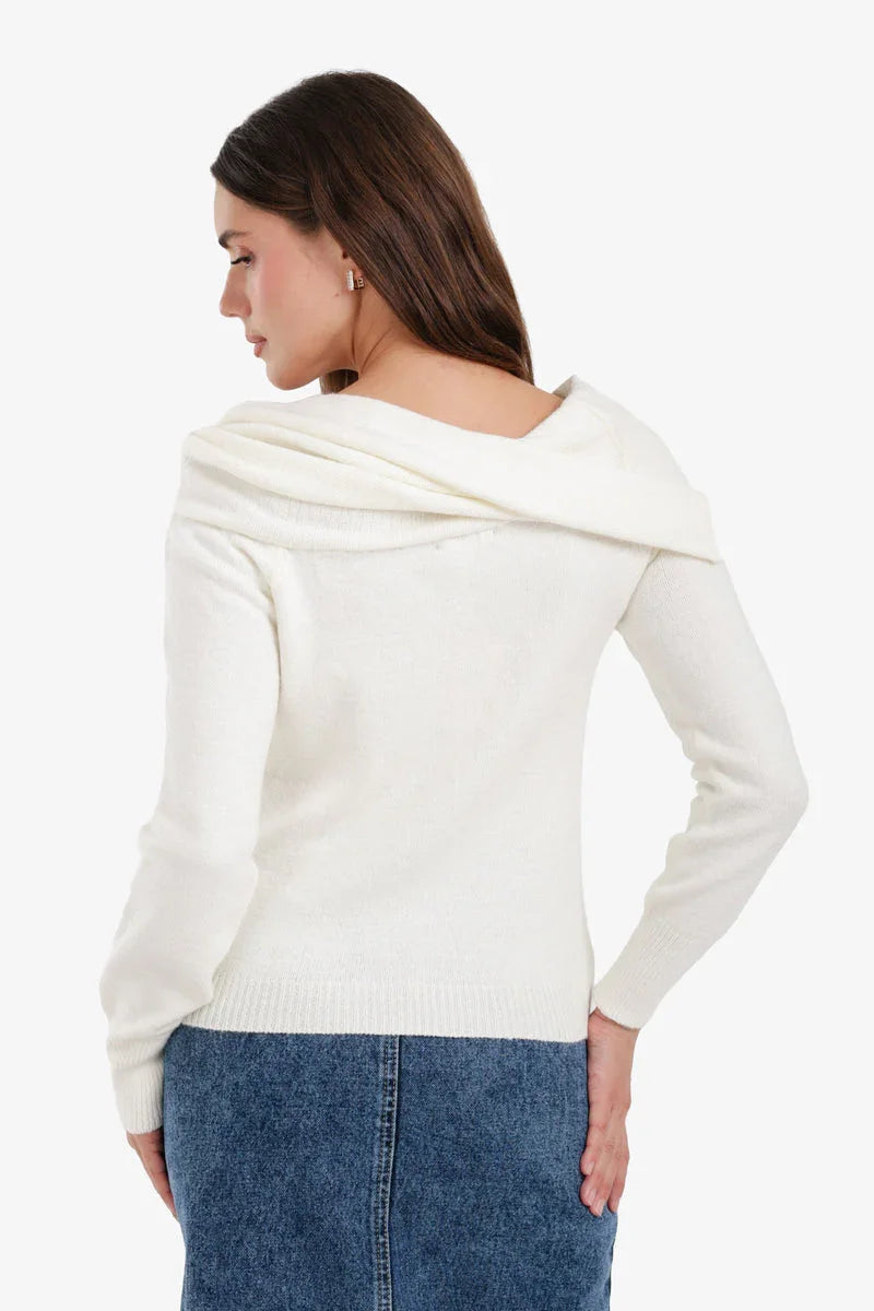 Carina - Classic Cowl Neck Pullover 9