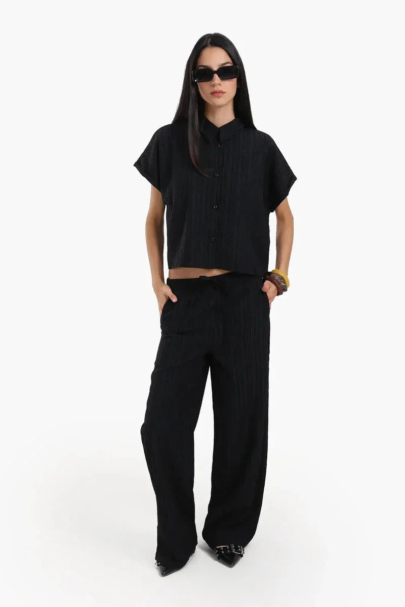 Carina - Textured Pattern Lounge Shirt 7