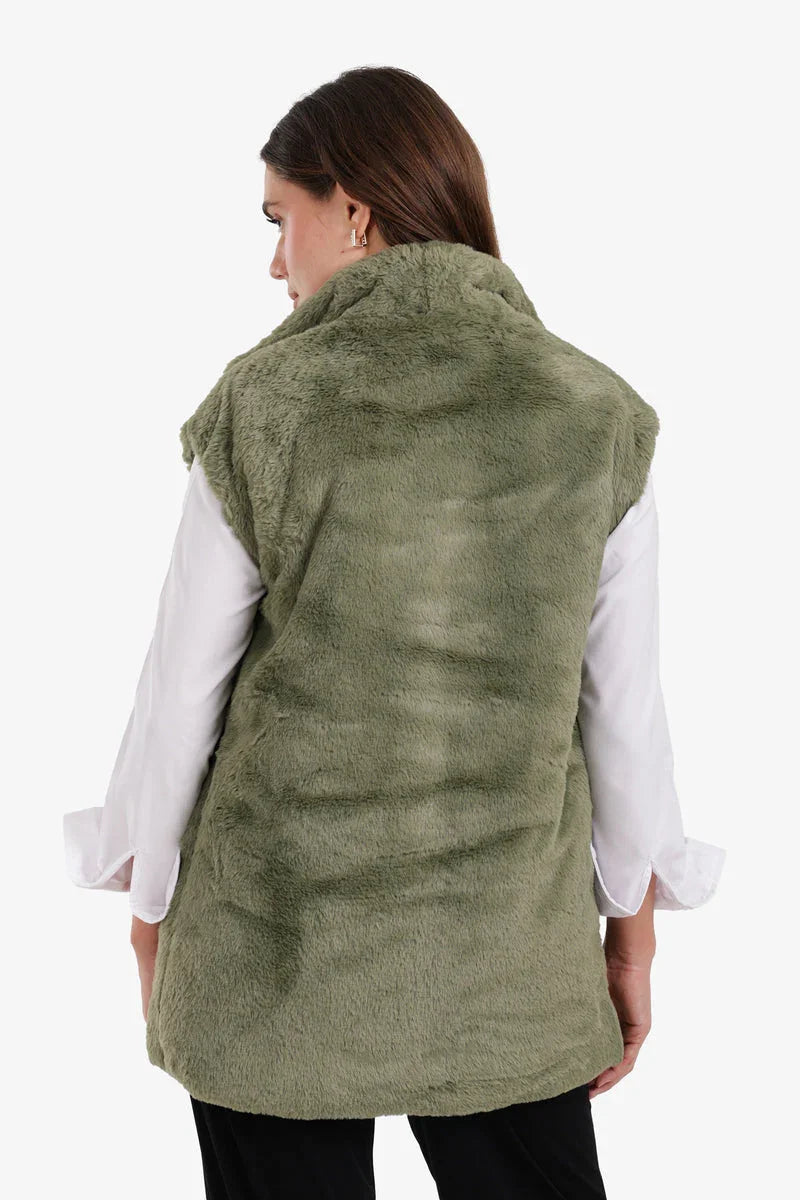 Carina - Open Neckline Sleeveless Vest 14