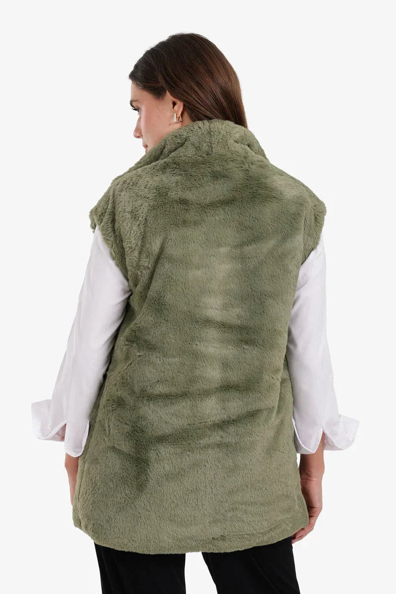 Carina - Open Neckline Sleeveless Vest 14