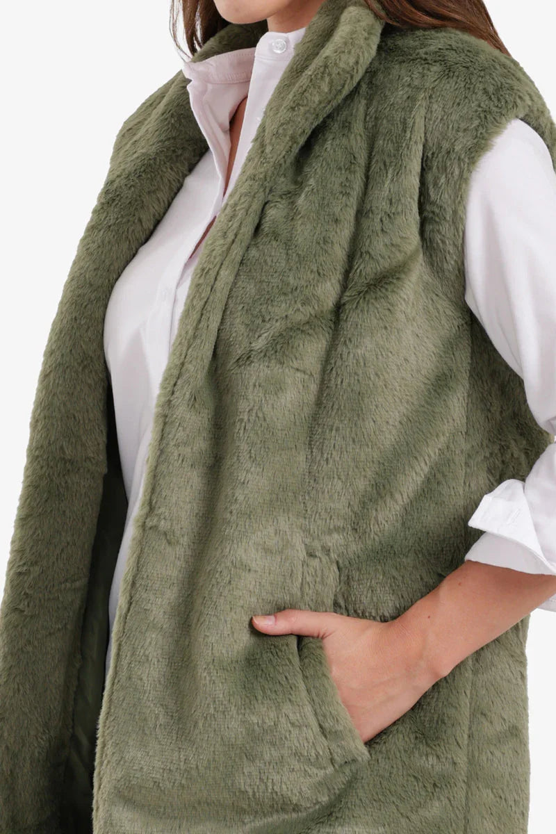 Carina - Open Neckline Sleeveless Vest 15