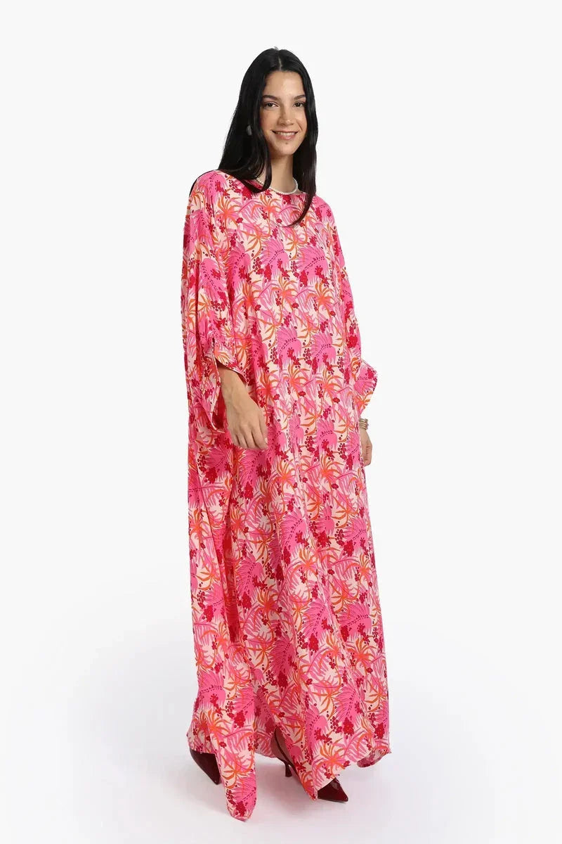 Printed Viscose Abaya - Carina 4