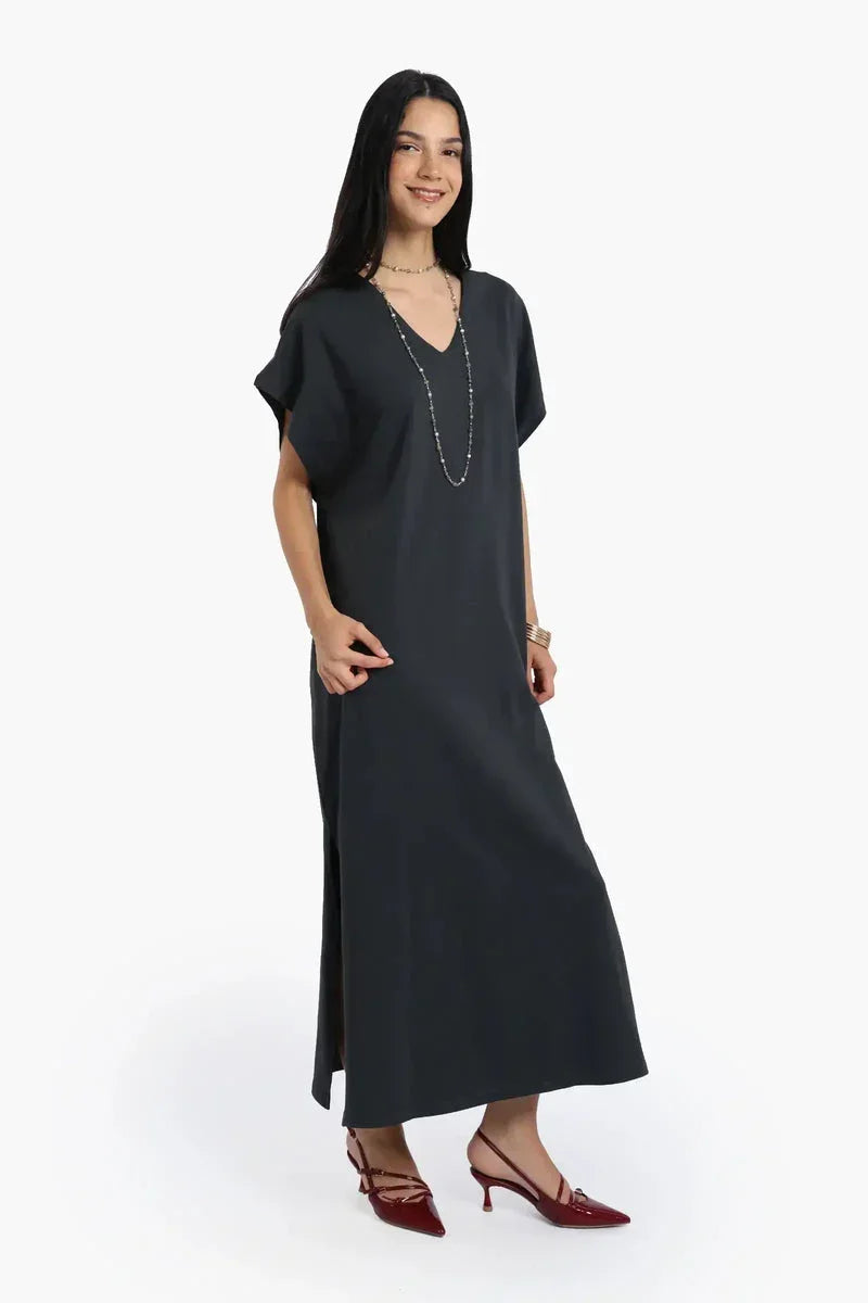 Carina - Lounge Dress with Side Slits 11