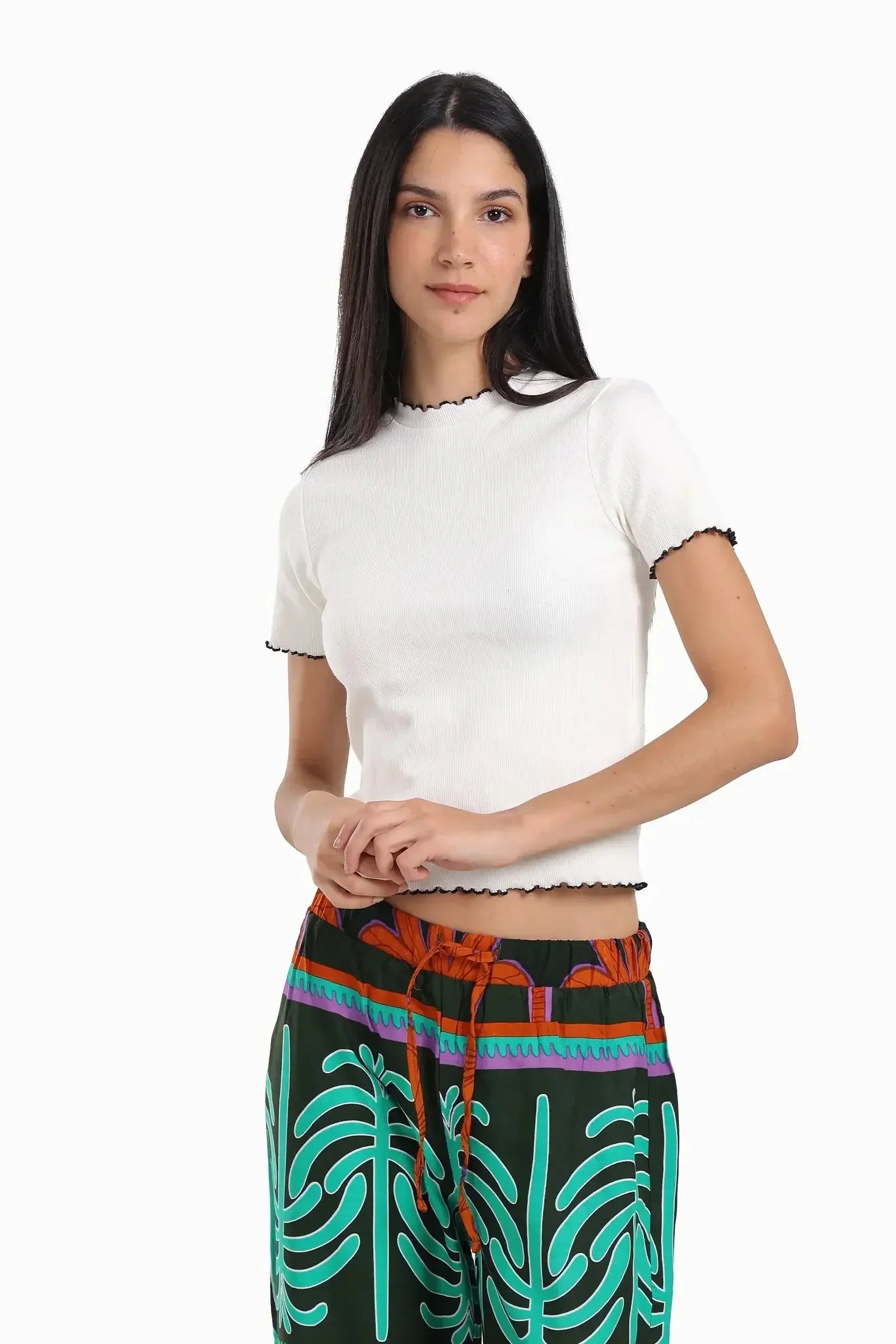 Carina - Top with Colored Edges 1