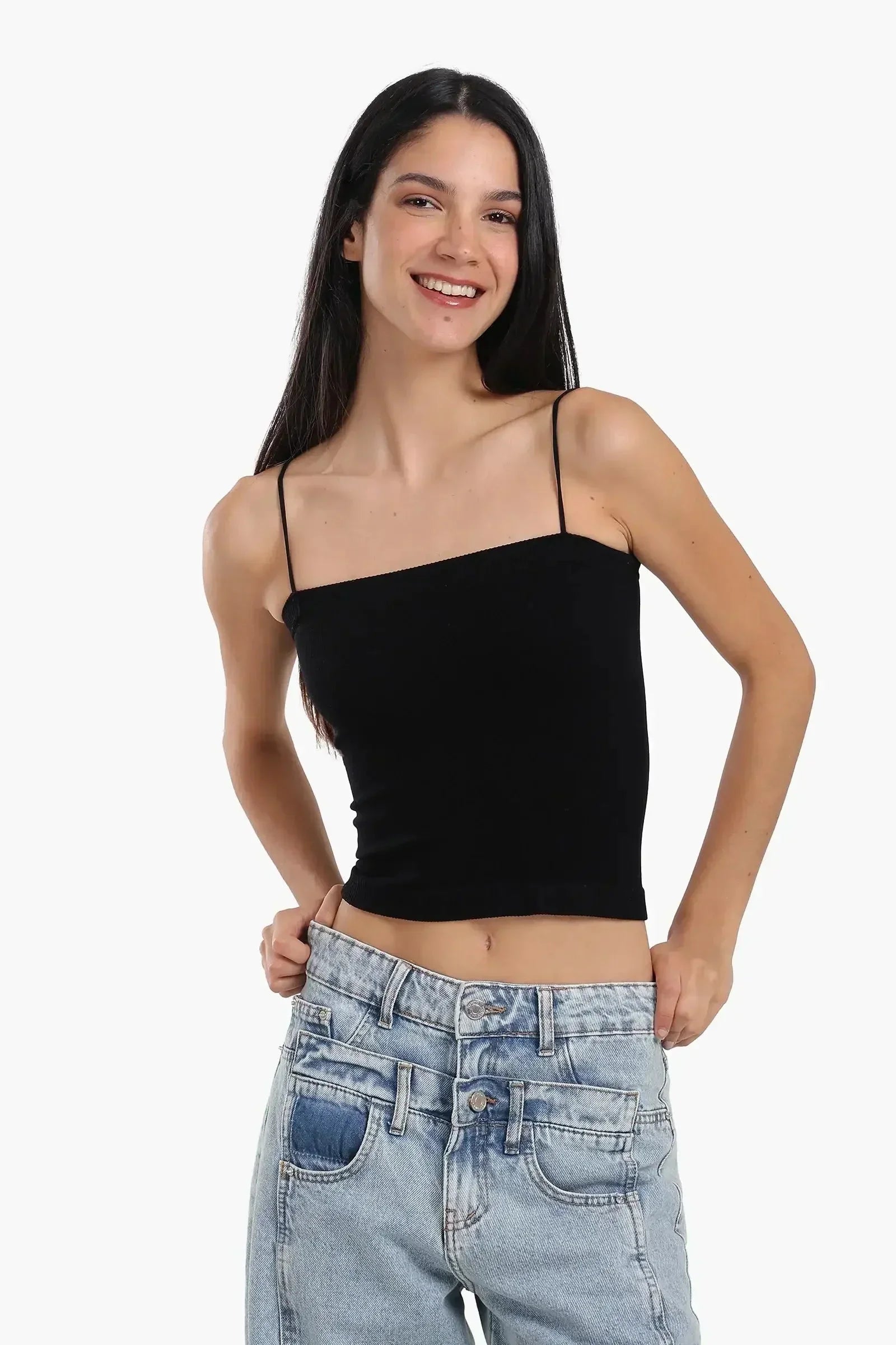 Carina - Ribbed Square Neck Top 5