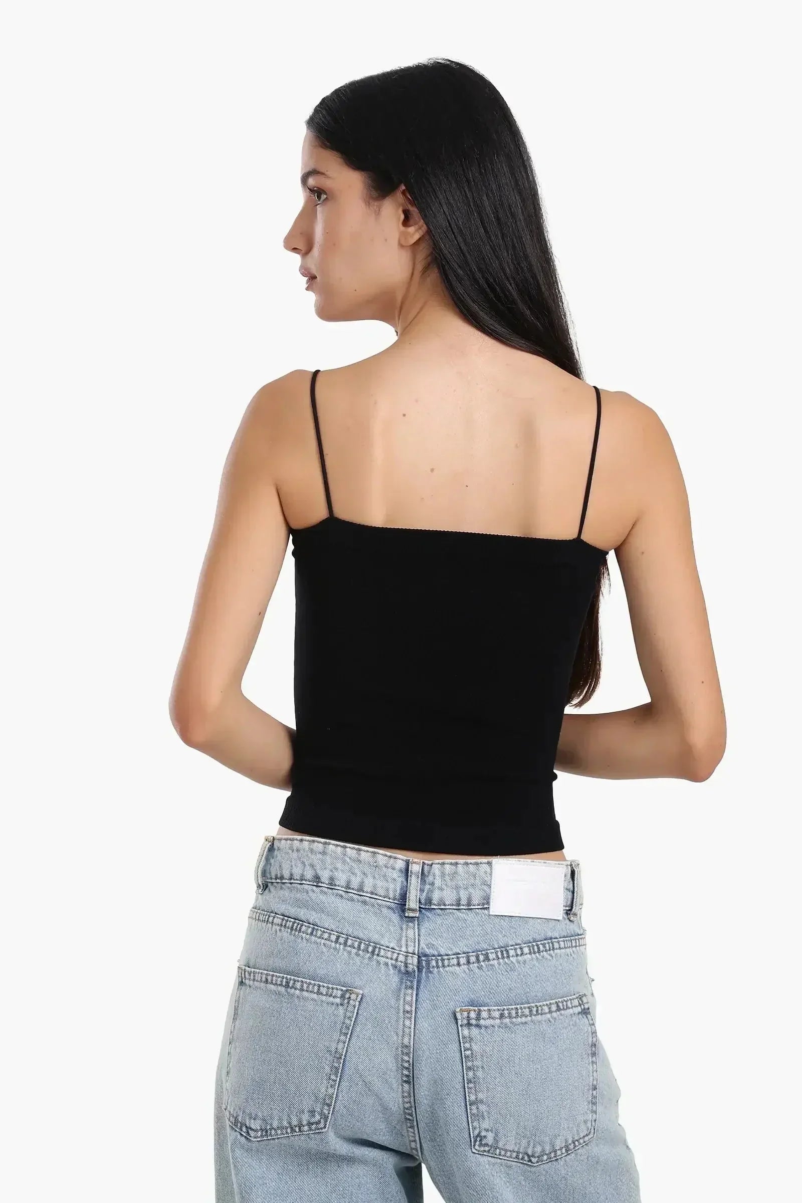 Carina - Ribbed Square Neck Top 7