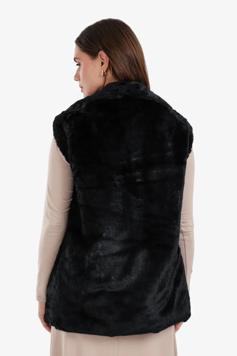 Carina - Open Neckline Sleeveless Vest 4
