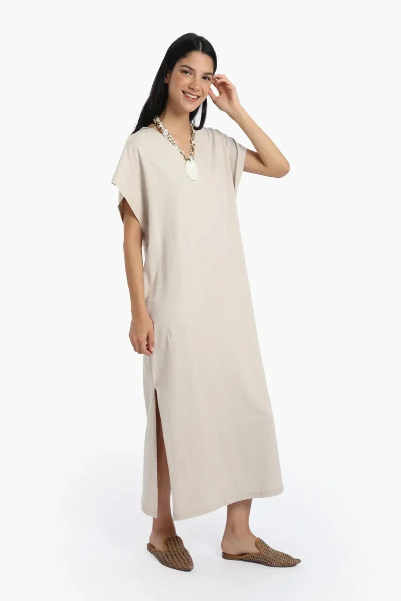 Carina - Lounge Dress with Side Slits 12