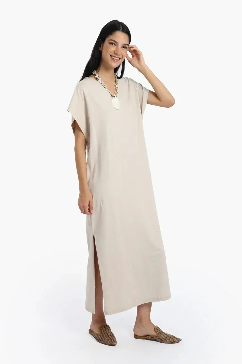 Carina - Lounge Dress with Side Slits 12