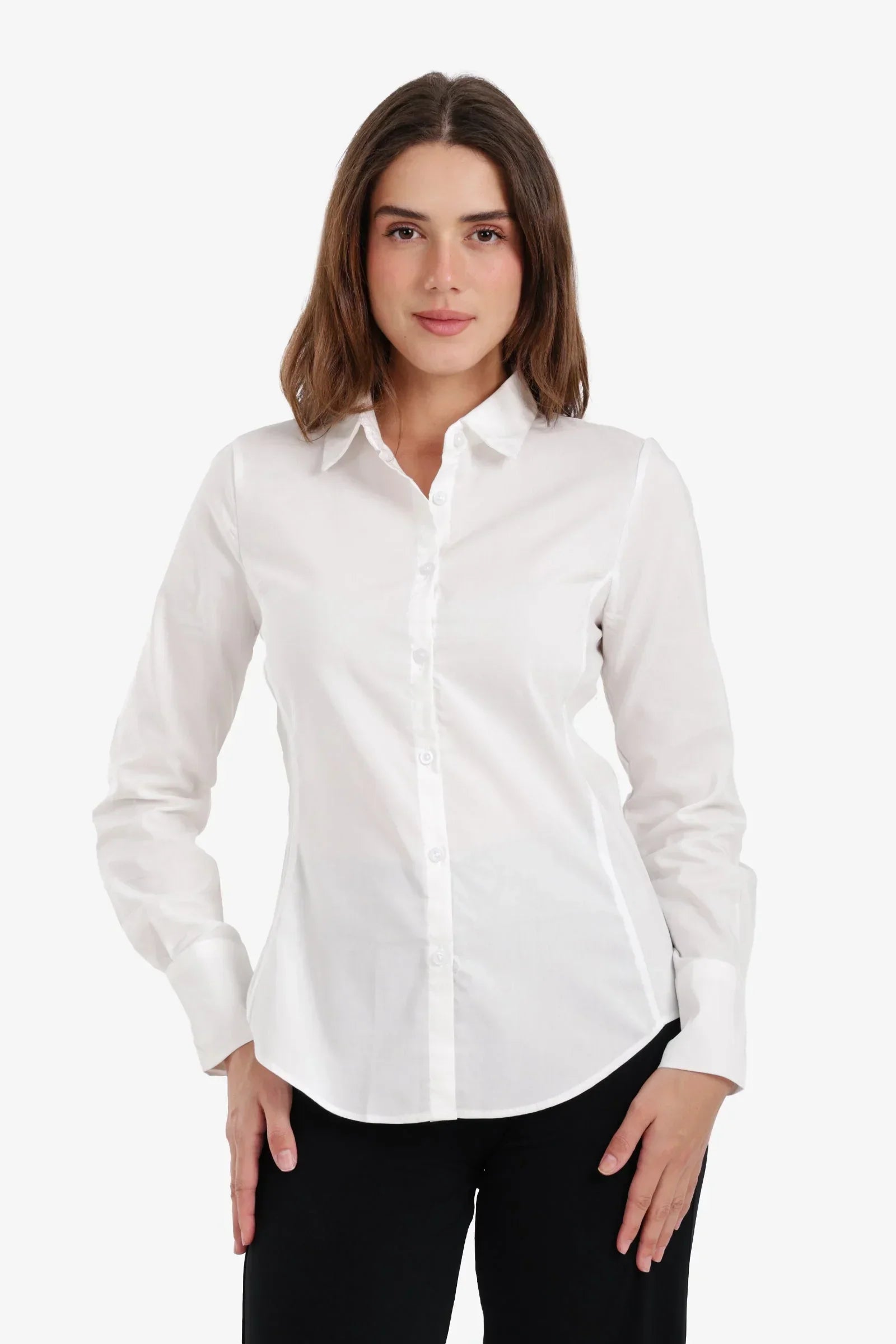 Carina - Double Collar Cotton Shirt 1