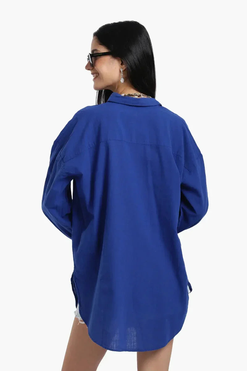 Carina - Linen Dropped Shoulder Shirt 12