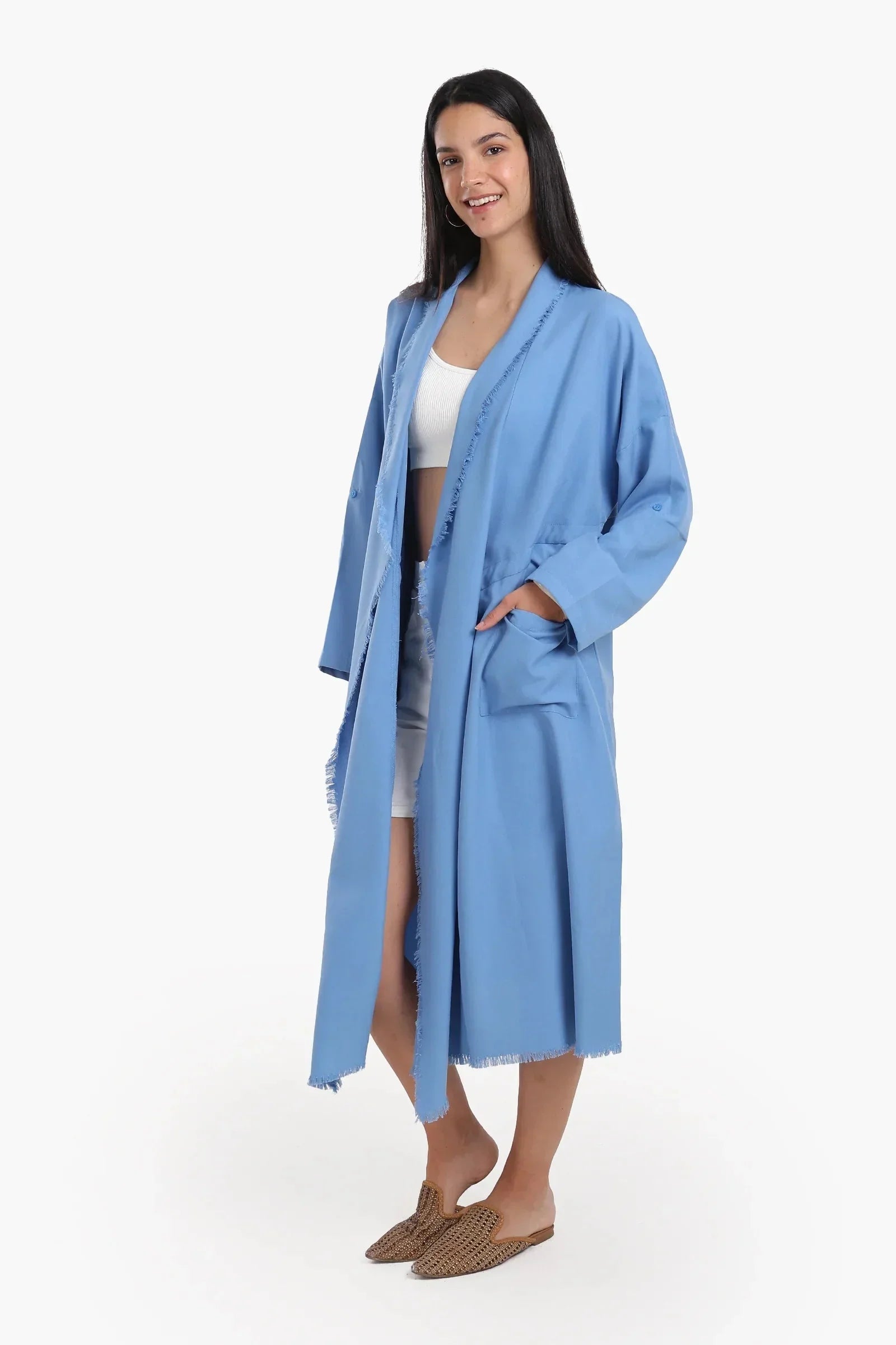 Carina - Flowing Polyester Kimono 2