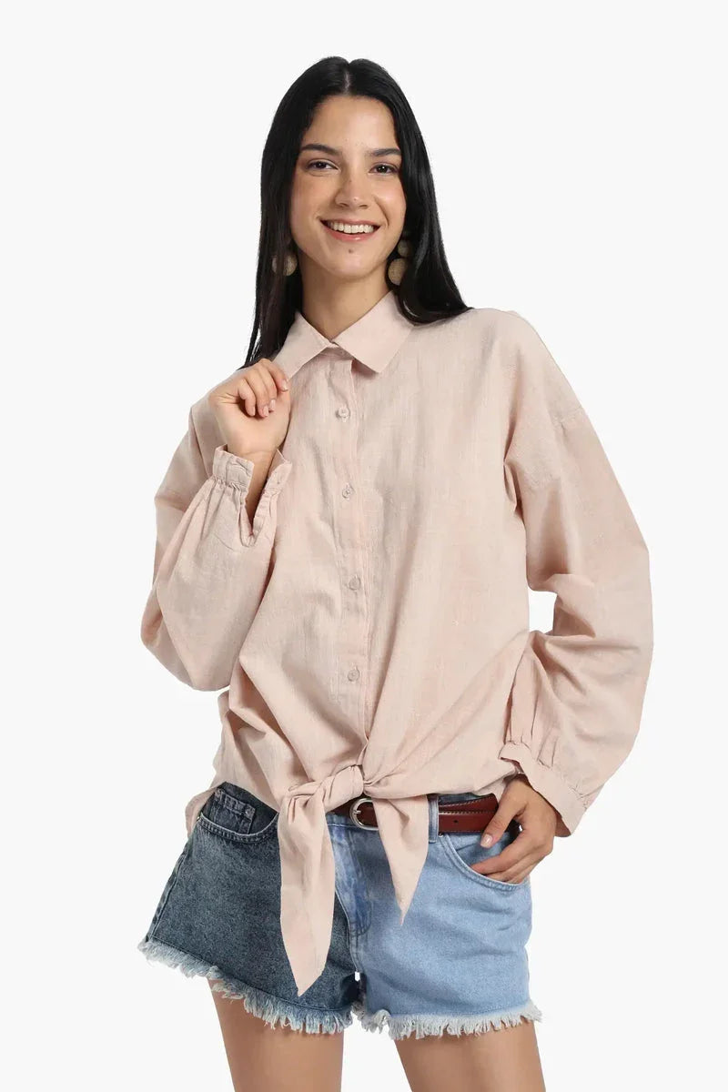 Carina - Linen Dropped Shoulder Shirt 3