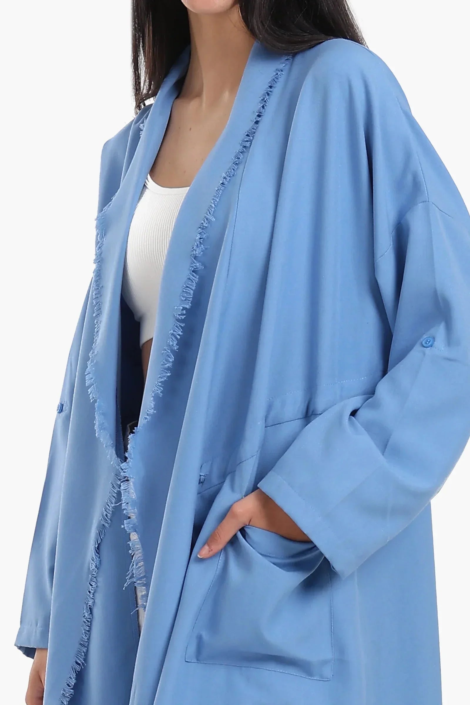 Carina - Flowing Polyester Kimono 4