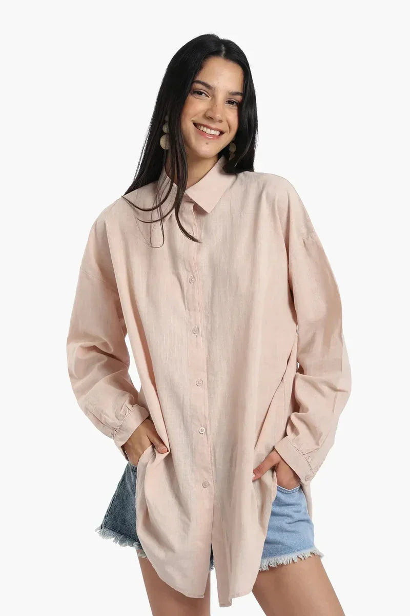 Carina - Linen Dropped Shoulder Shirt 5